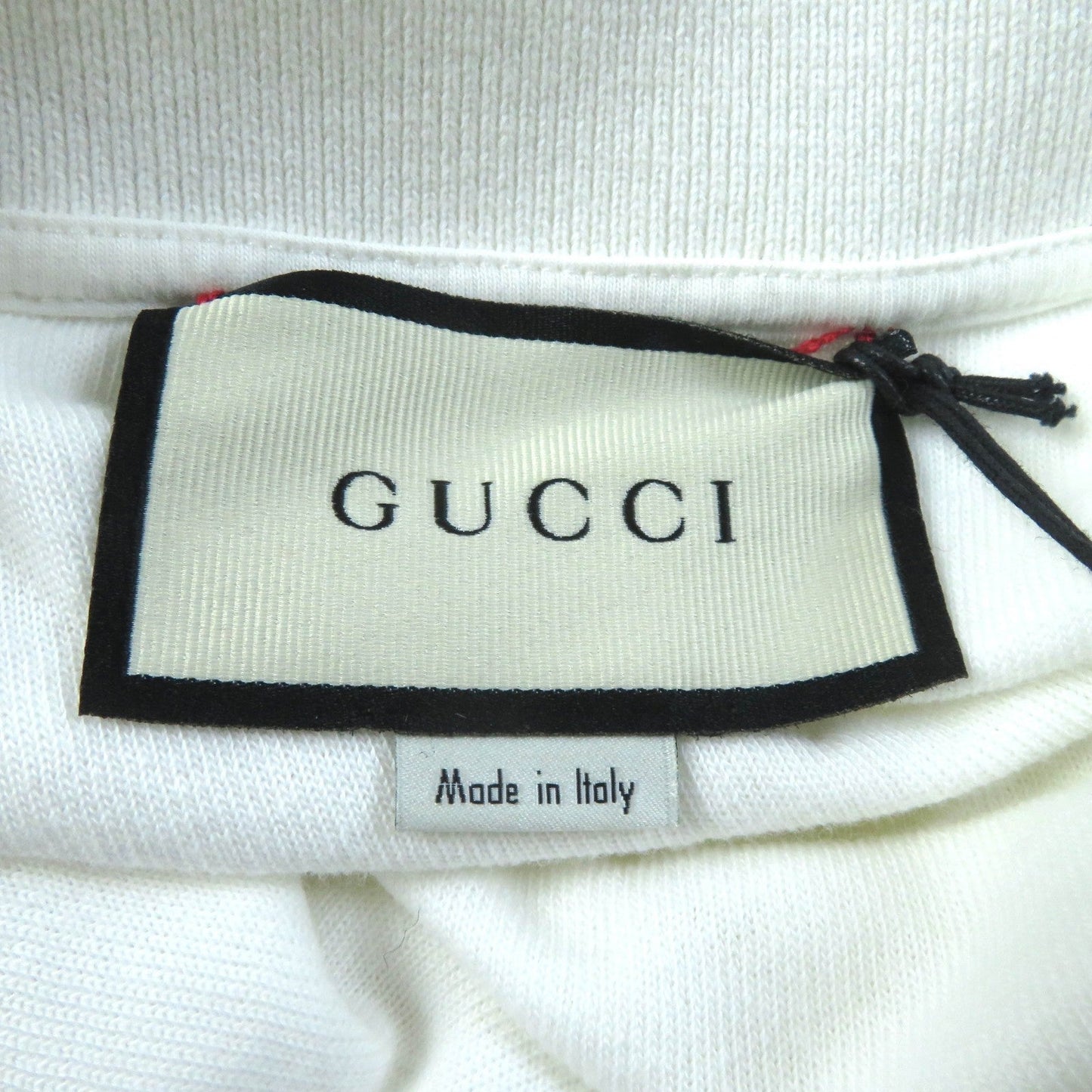 GUCCI Short sleeve polo shirt 599122 cotton white XS