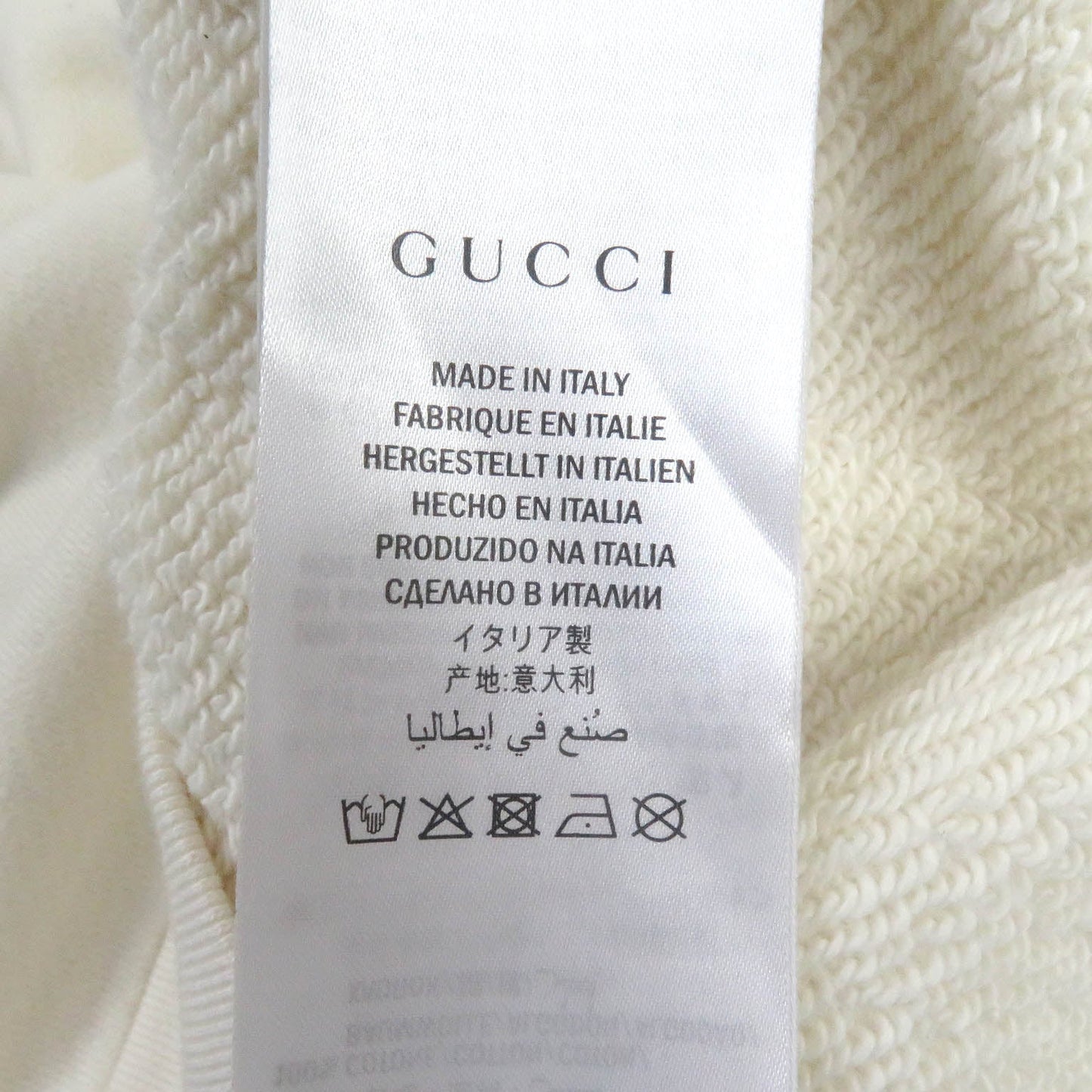 GUCCI Hoodie 475374 cotton Ivory XS