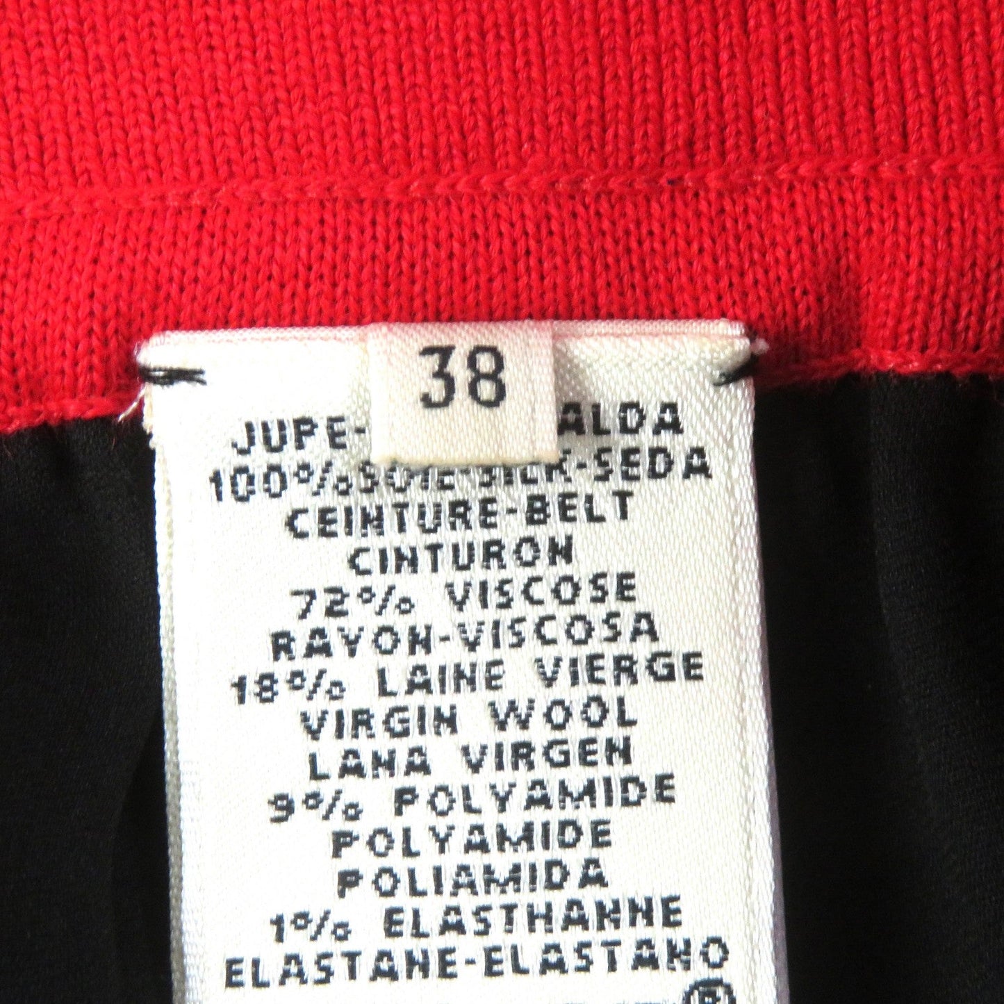 HERMES skirt 522823DO silk multicolor 38