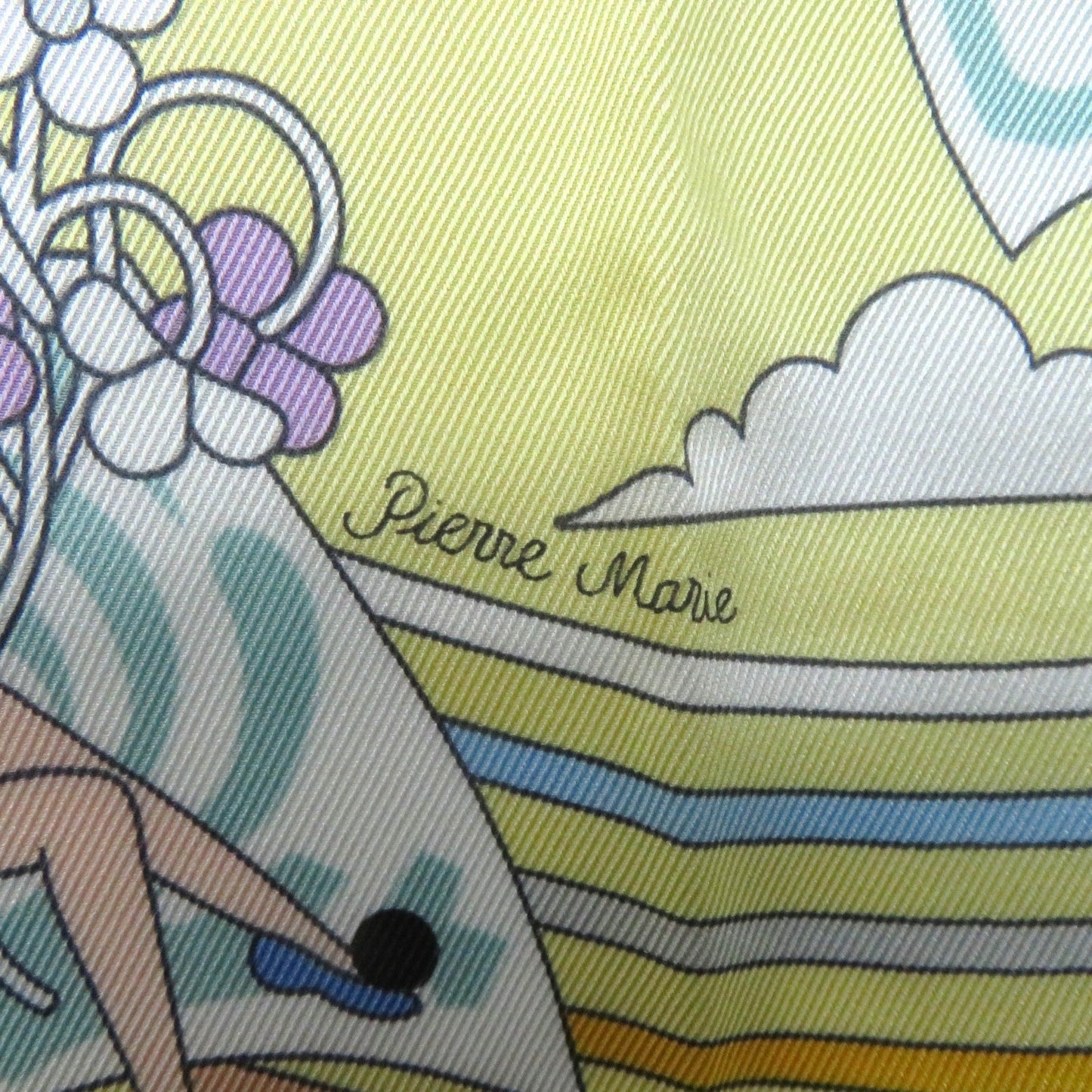 HERMES scarf silk Multi Carre70 Carres Volants Flying Carre