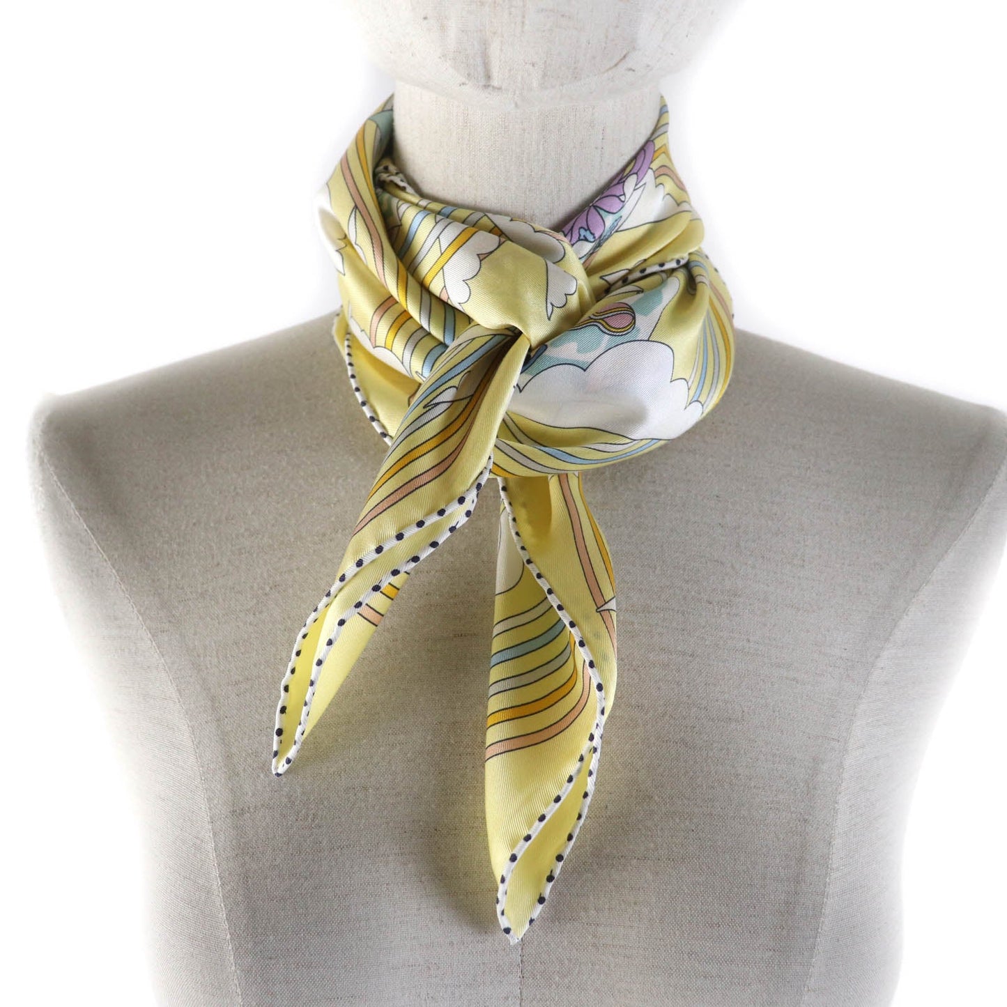 HERMES scarf silk Multi Carre70 Carres Volants Flying Carre