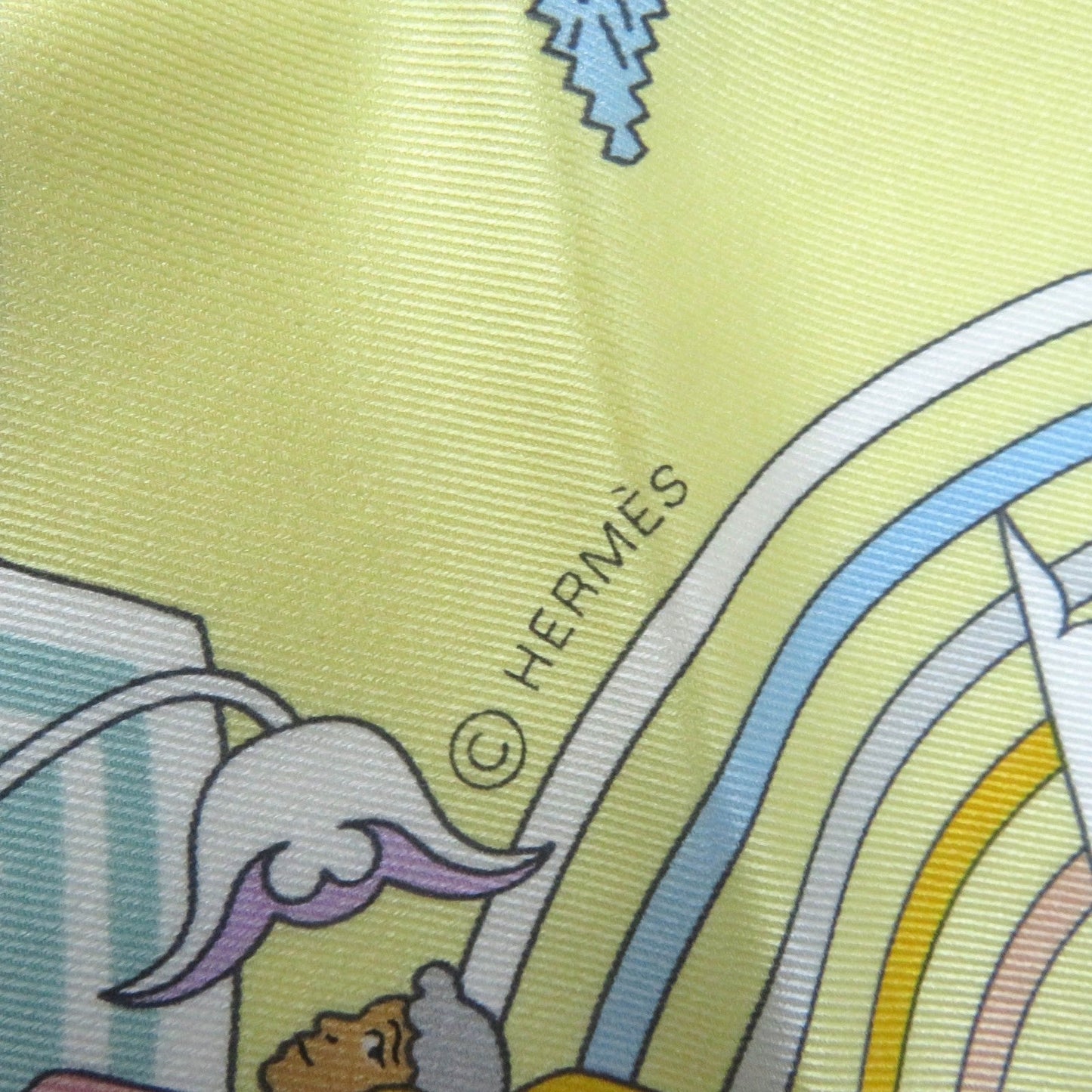 HERMES scarf silk Multi Carre70 Carres Volants Flying Carre