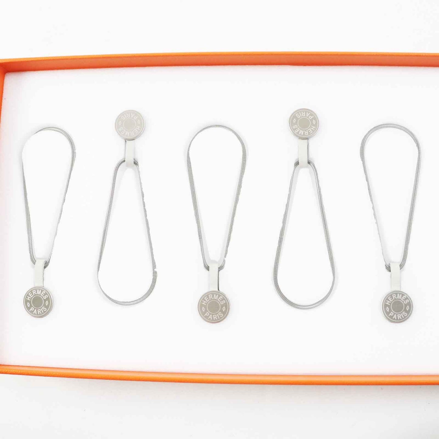 HERMES Other miscellaneous goods brass Silver Scarf Hanging Set