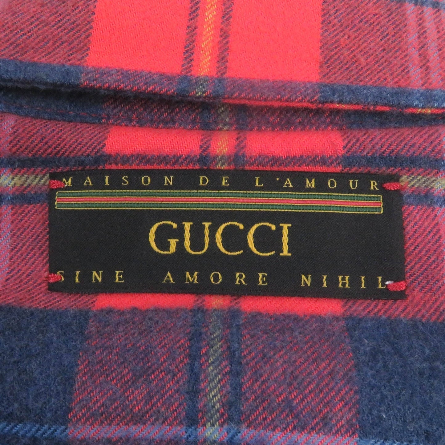 GUCCI Long sleeve shirt 591242 cotton multicolor DISNEY collaboration jacket Check Mickey patch 44