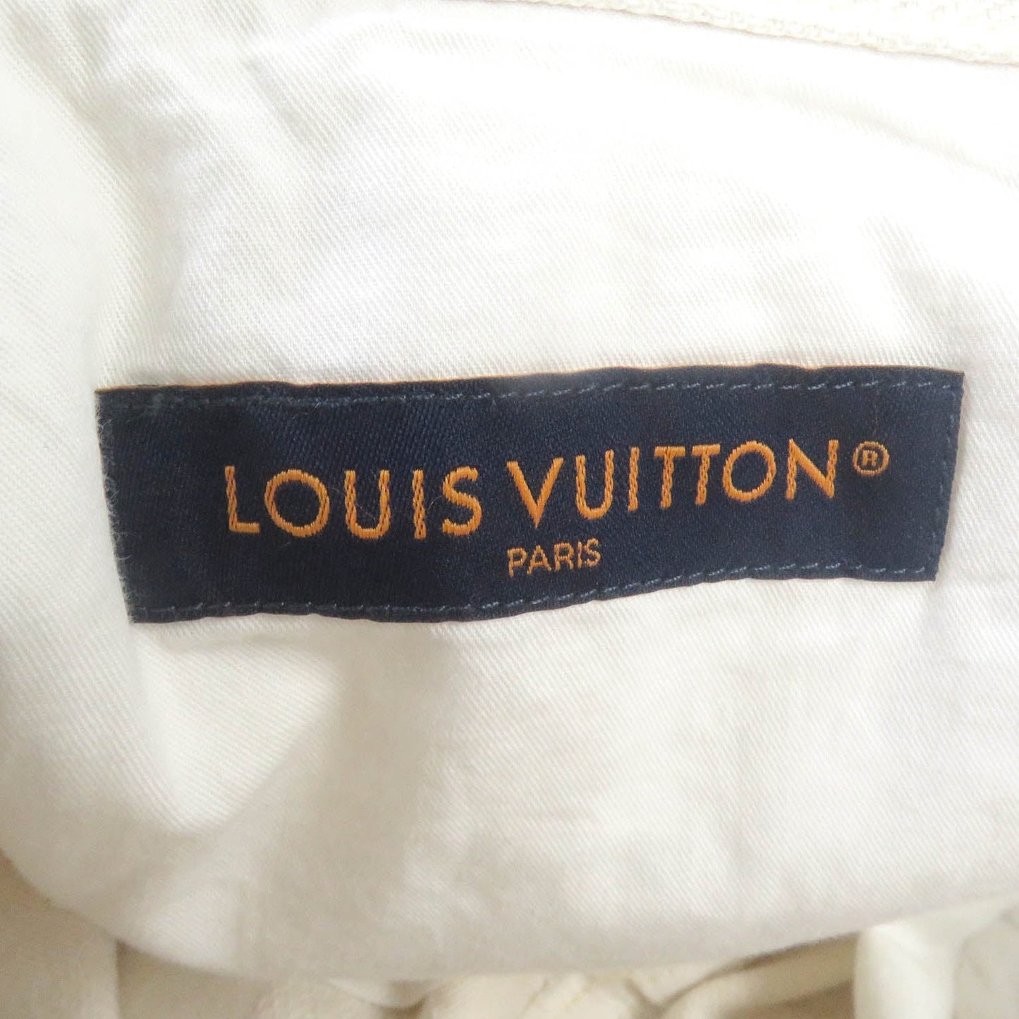 LOUIS VUITTON Denim pants 1AFQGH cotton Ecru 30