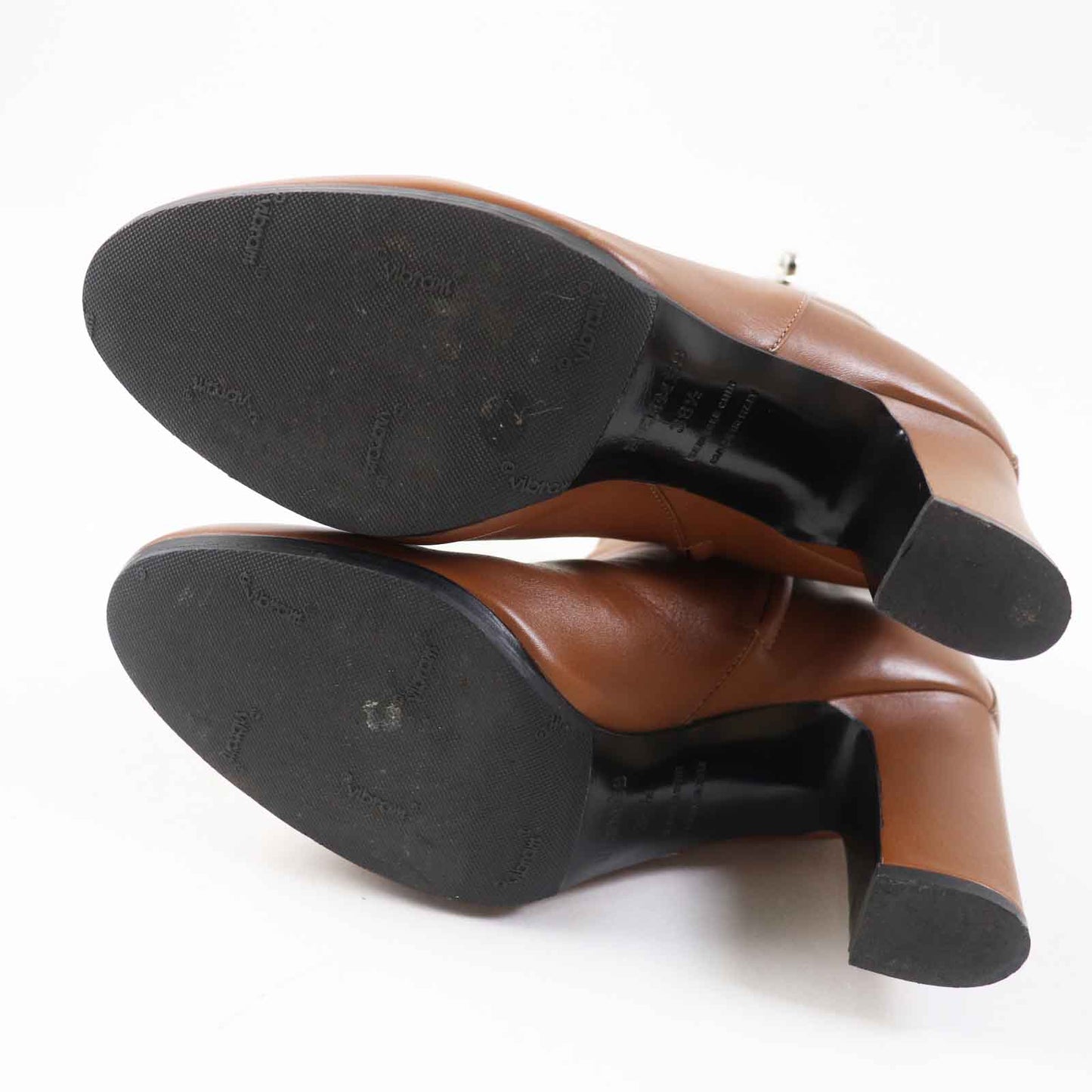 HERMES short boots leather Brown JOUEUSE 38.5