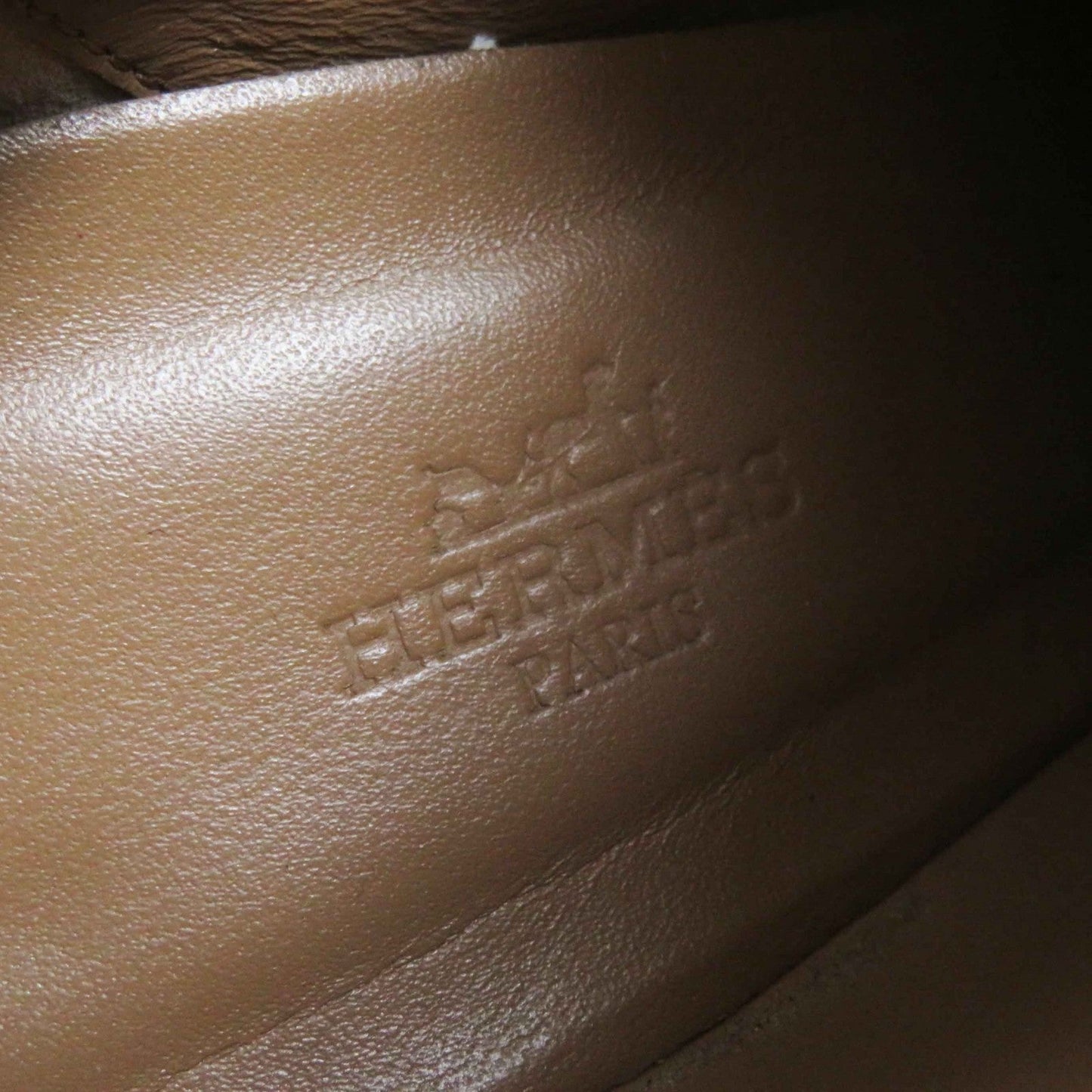 HERMES short boots leather Brown JOUEUSE 38.5