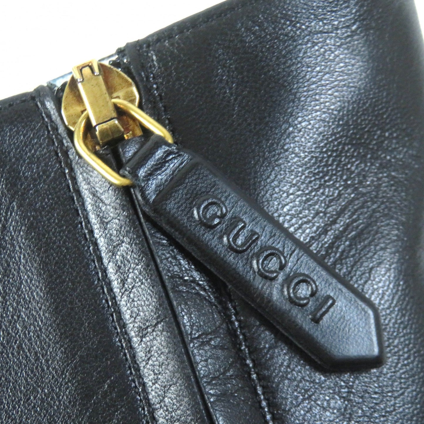 GUCCI Ankle boots 549694 leather black 36 1/2