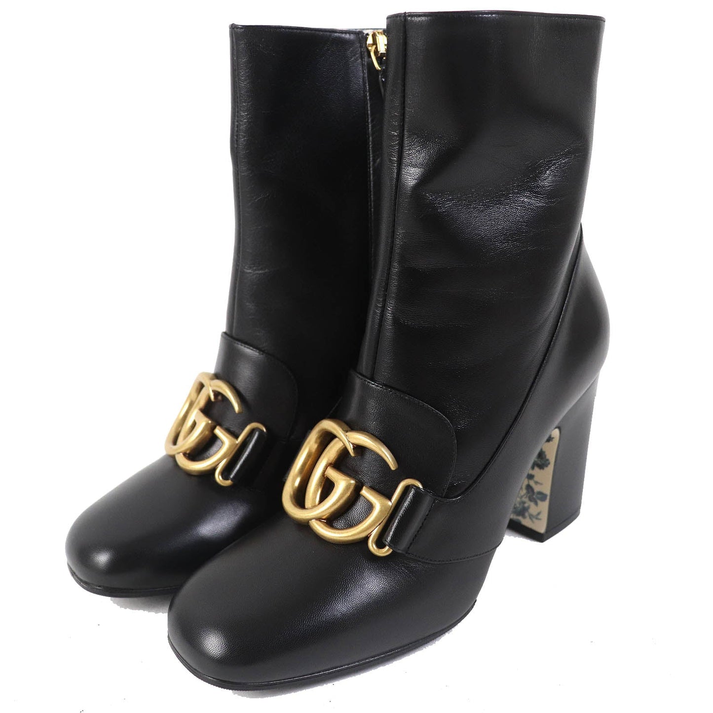 GUCCI Ankle boots 549694 leather black 36 1/2