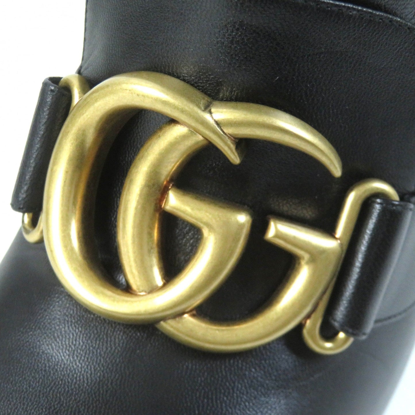 GUCCI Ankle boots 549694 leather black 36 1/2