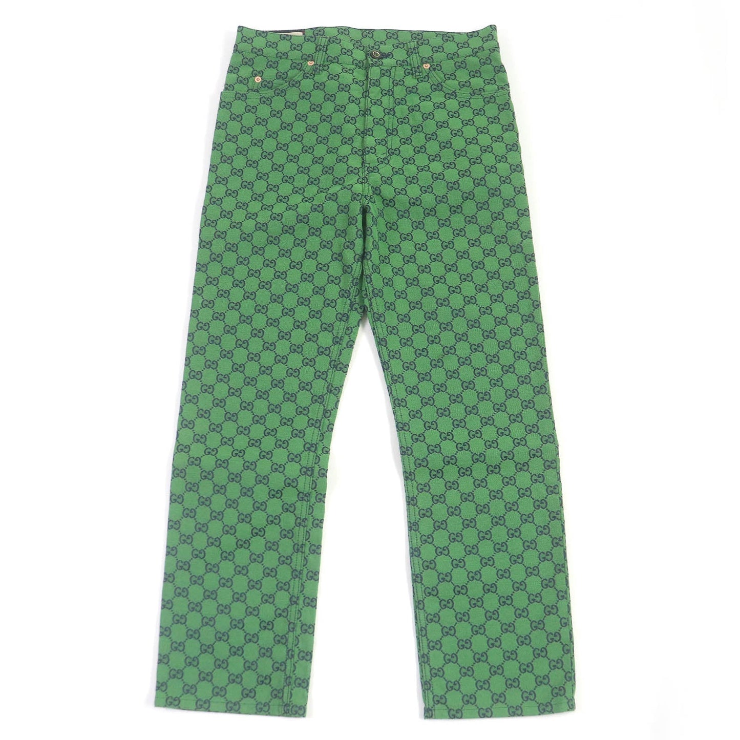 GUCCI Denim pants 623953 cotton green 30