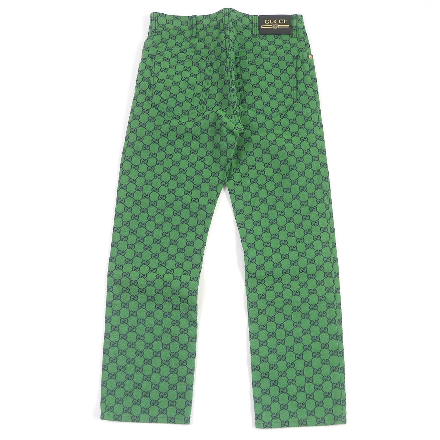 GUCCI Denim pants 623953 cotton green 30
