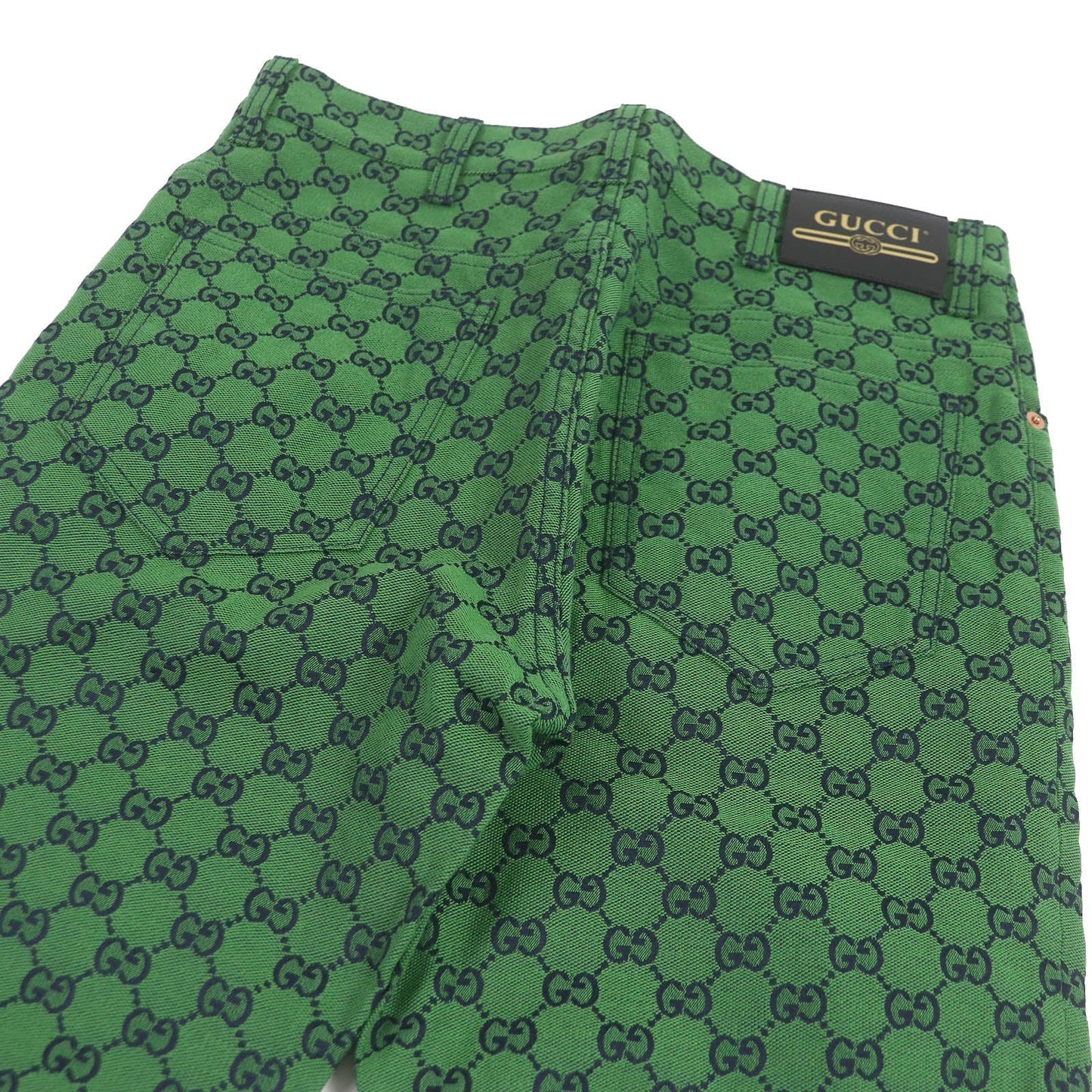GUCCI Denim pants 623953 cotton green 30