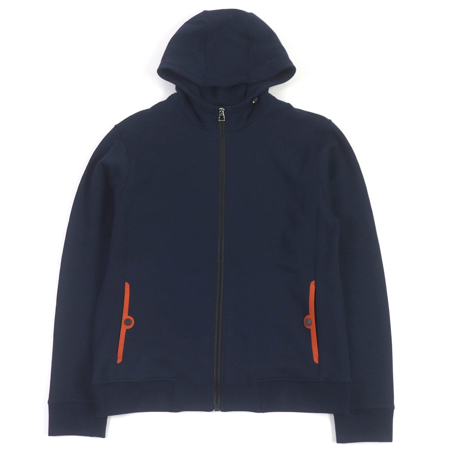 HERMES Hoodie H800742E 03S cotton Navy Hermes Fit M