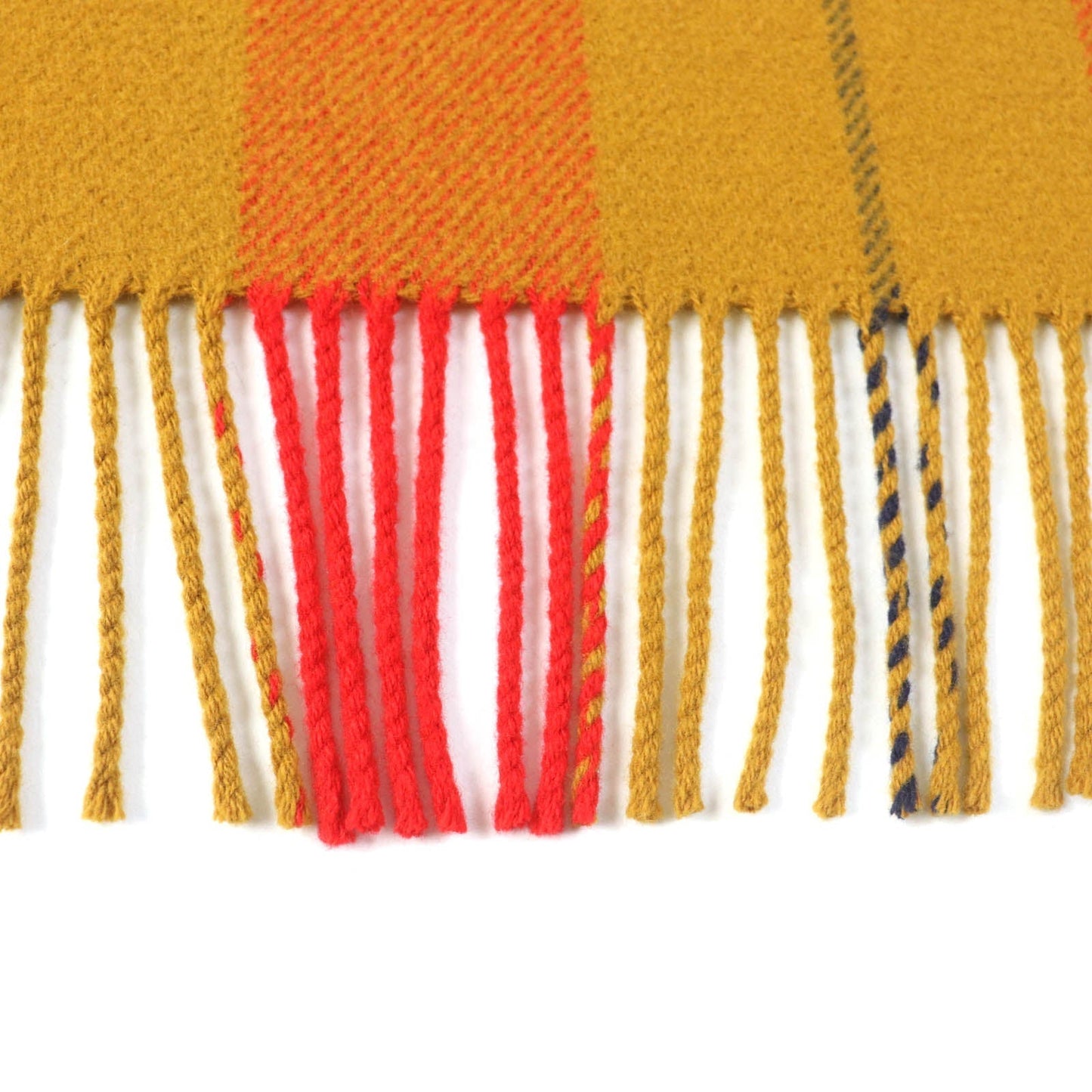 HERMES poncho wool mustard Rocabal