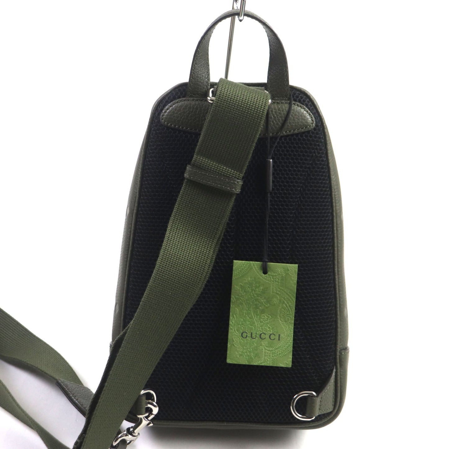 GUCCI Sling bag 766937 leather Khaki (dark green) Jumbo GG