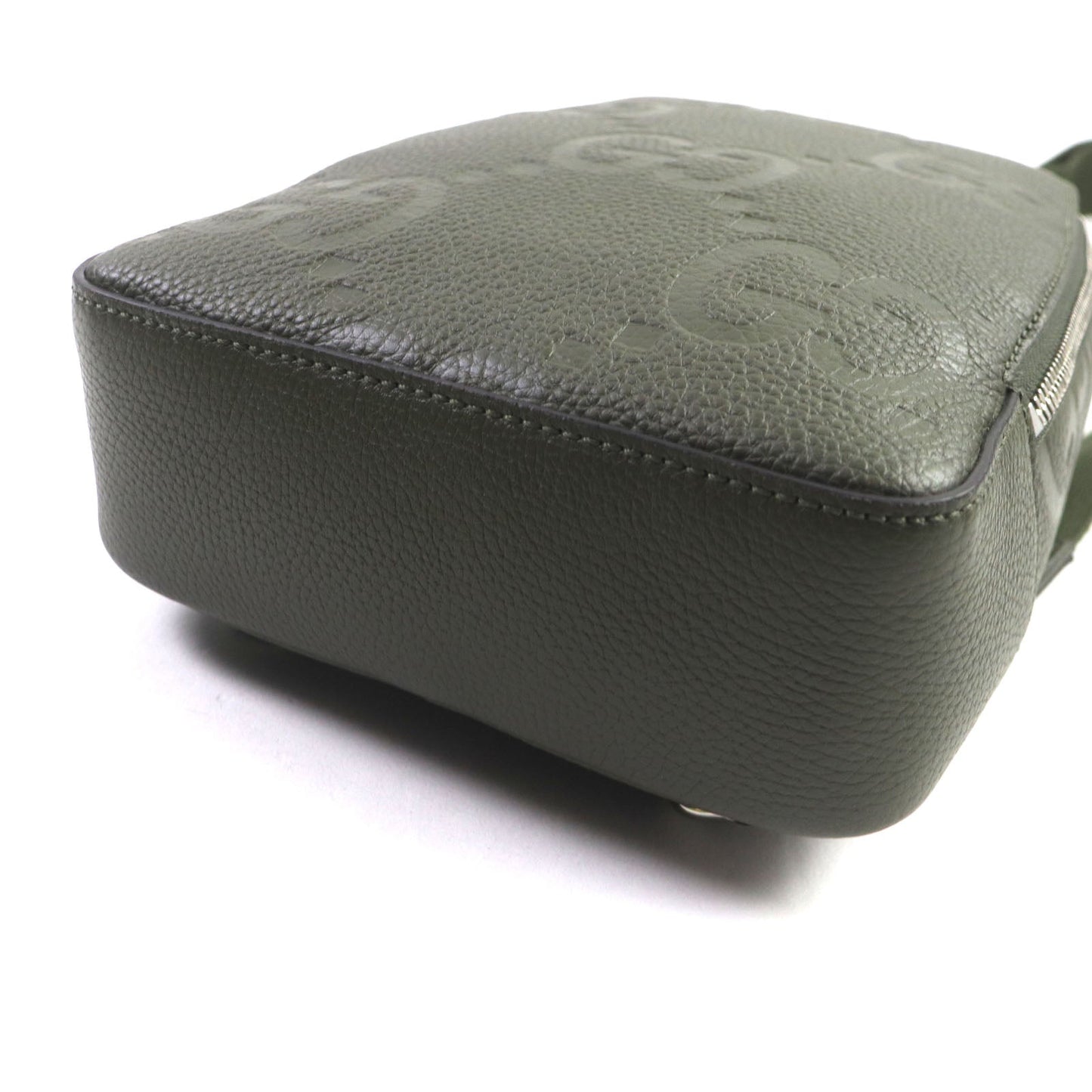 GUCCI Sling bag 766937 leather Khaki (dark green) Jumbo GG