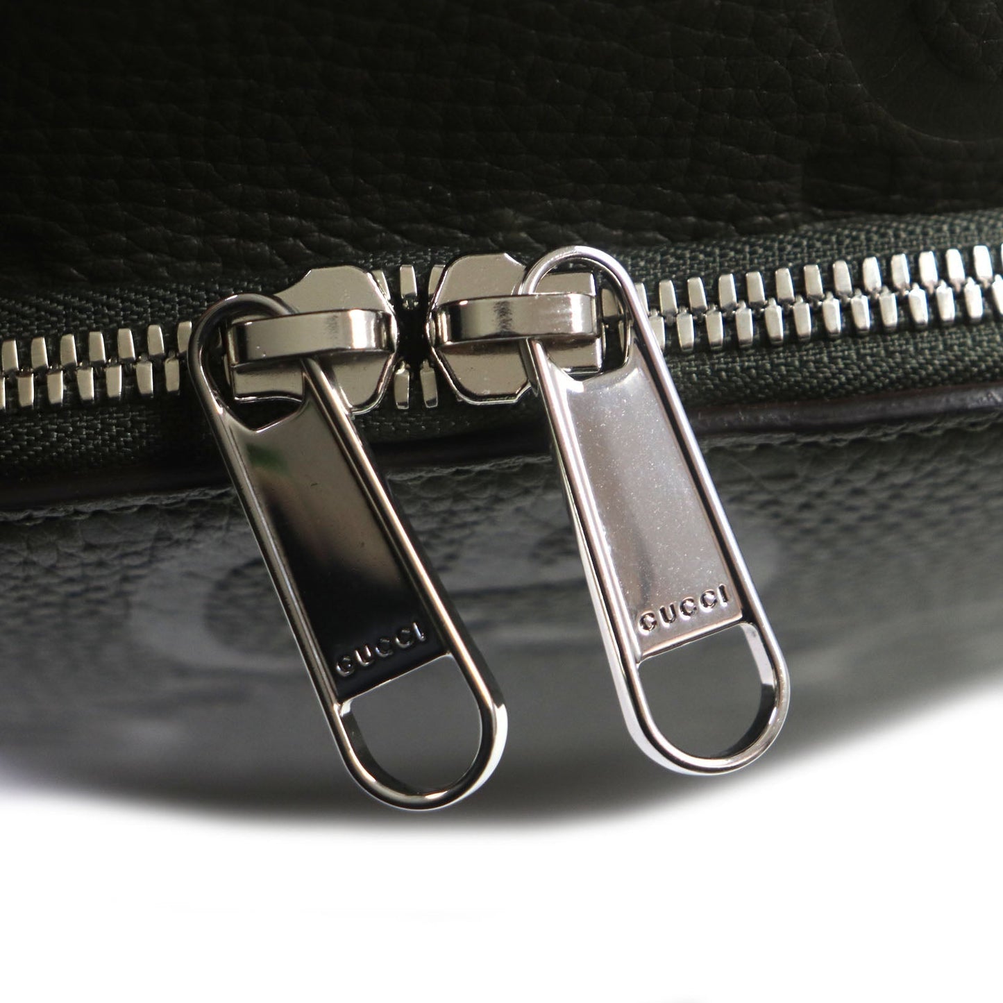 GUCCI Sling bag 766937 leather Khaki (dark green) Jumbo GG