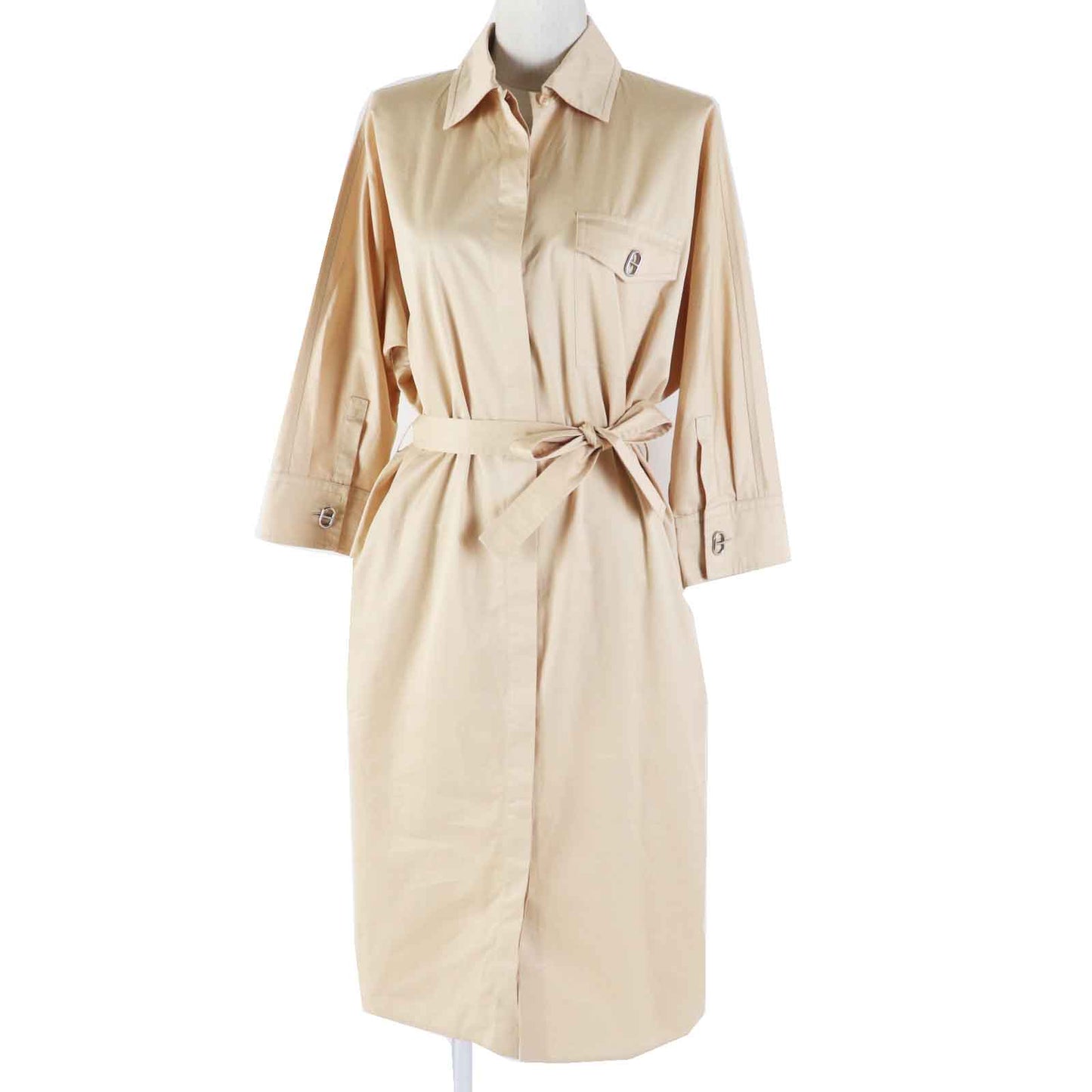 HERMES one piece 3E0548DX cotton beige 34