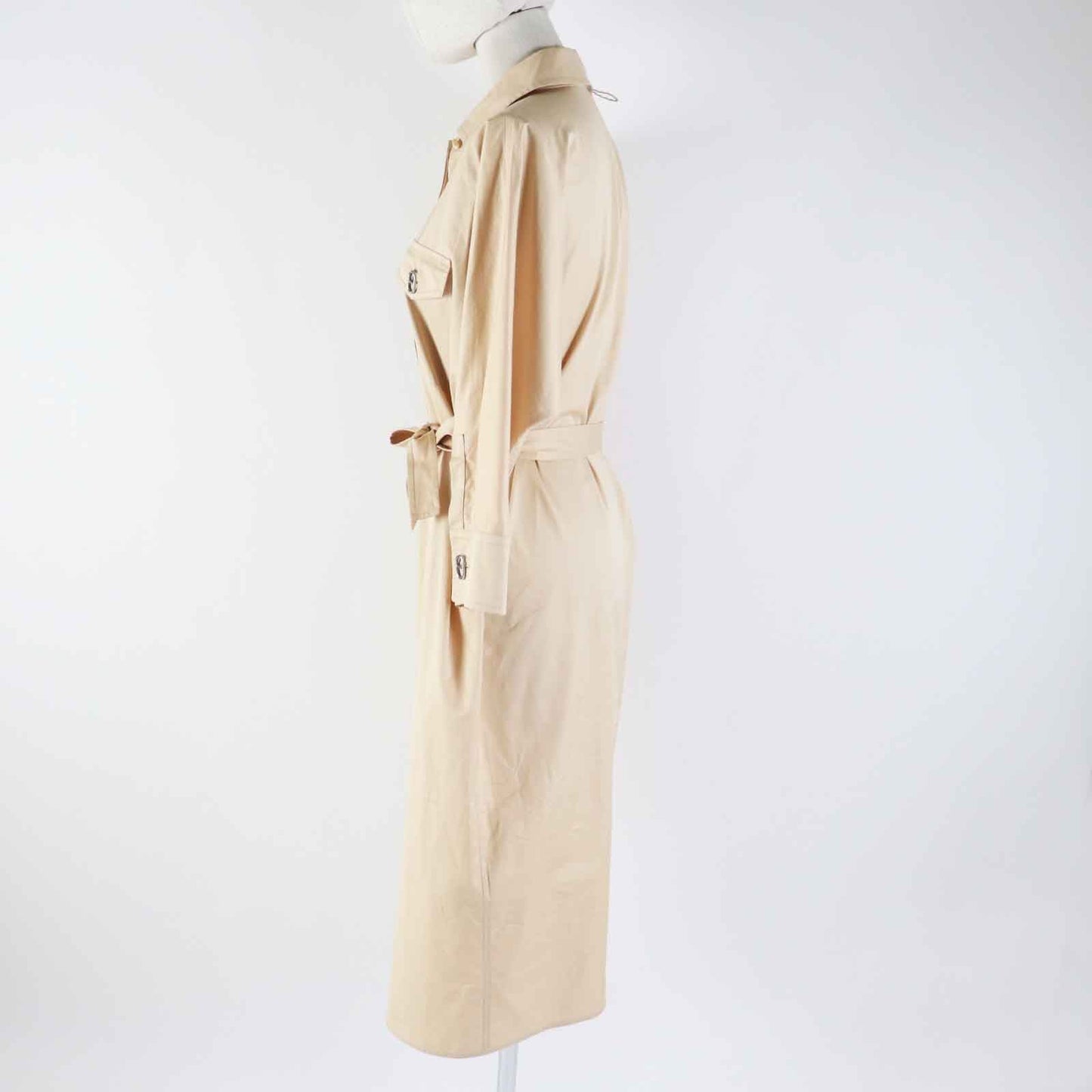 HERMES one piece 3E0548DX cotton beige 34