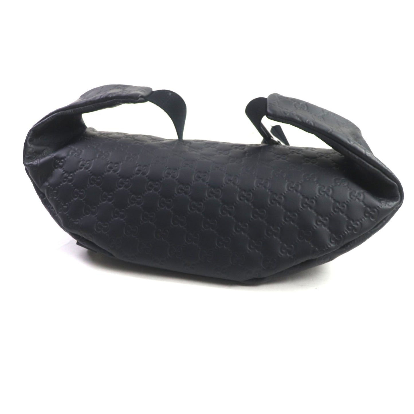 GUCCI Sling bag 246409 Sima leather black Webline Sherryline Guccisima
