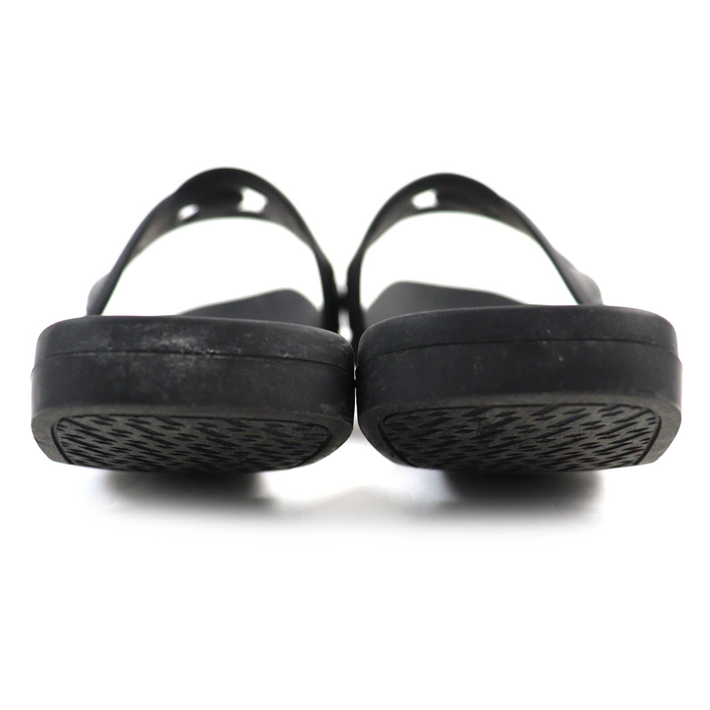 HERMES Sandals rubber black 37