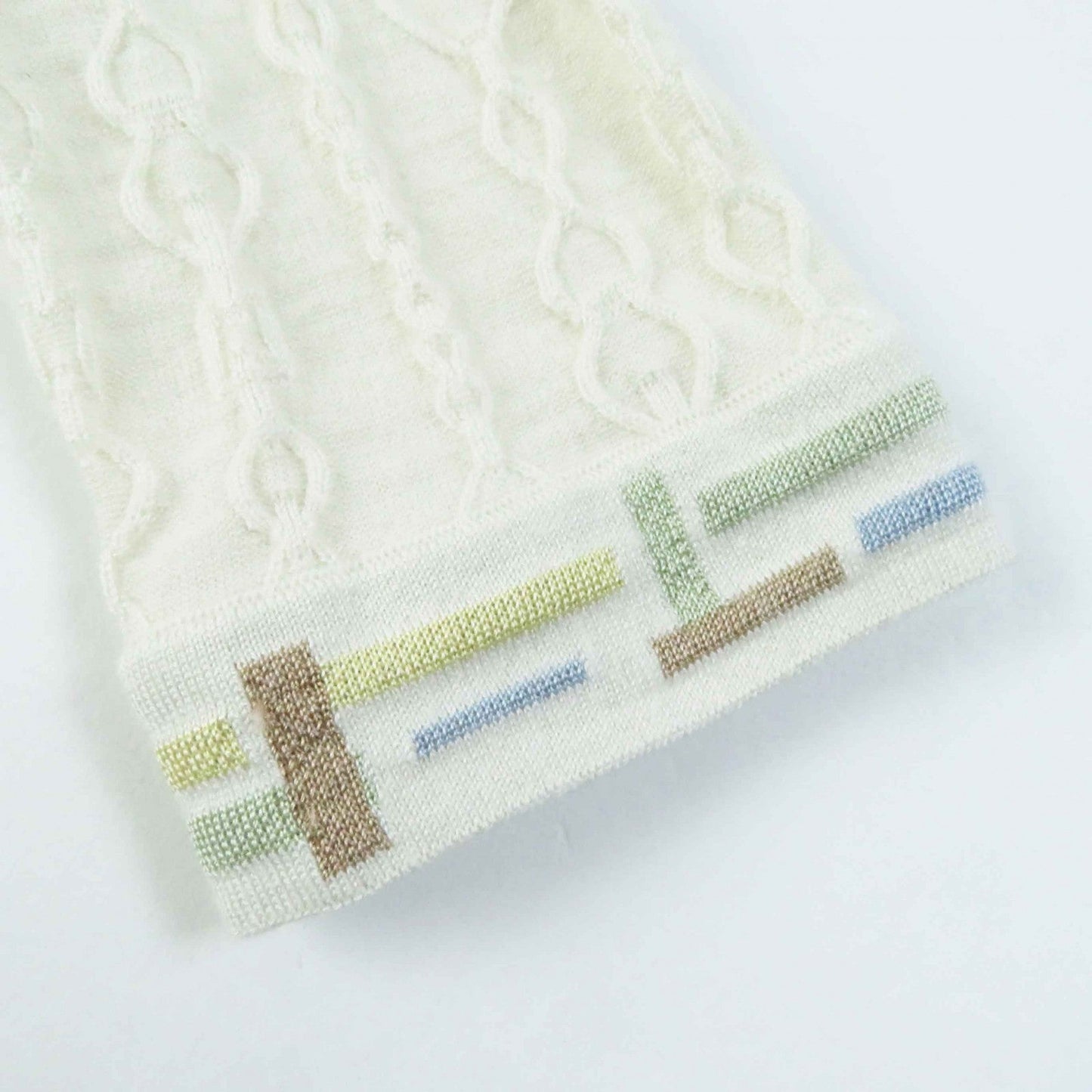 HERMES knit 3H2619DA cashmere Ivory Do Re Boucles 36
