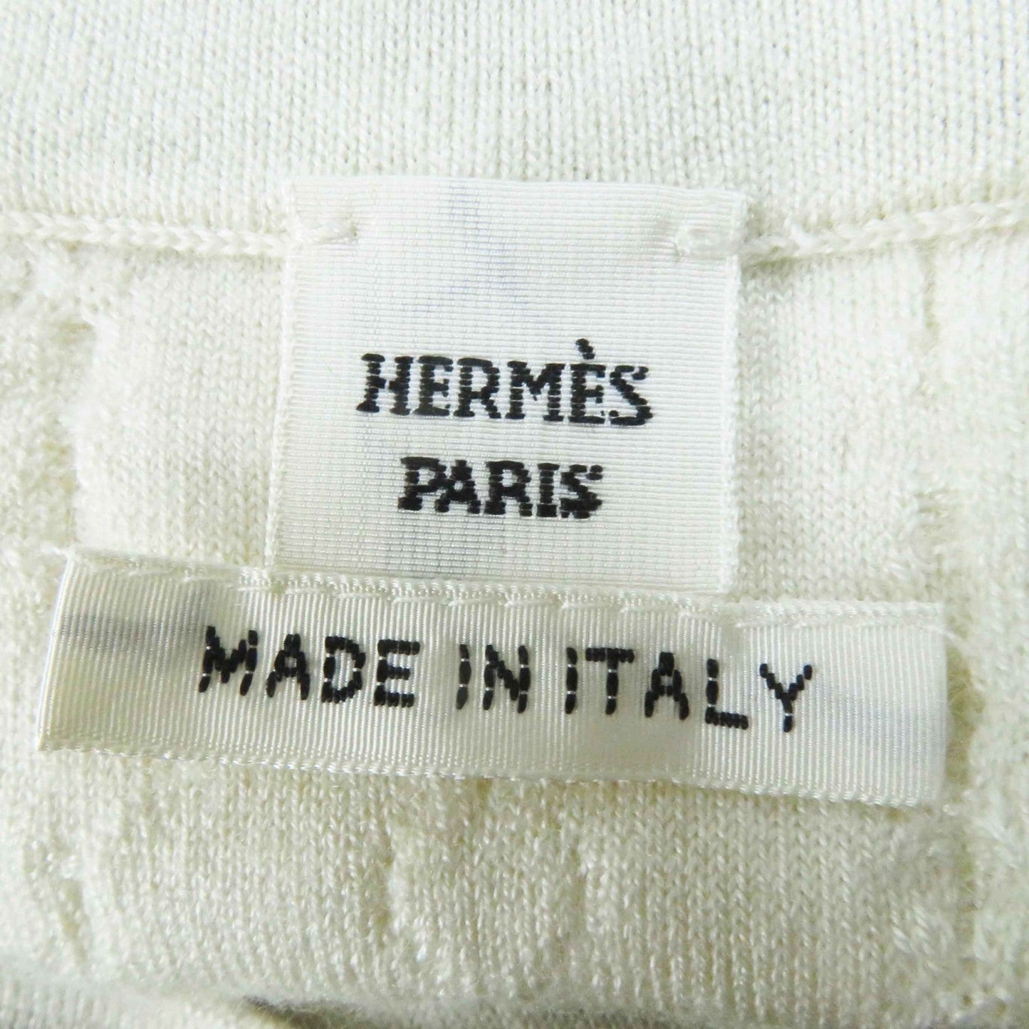 HERMES knit 3H2619DA cashmere Ivory Do Re Boucles 36