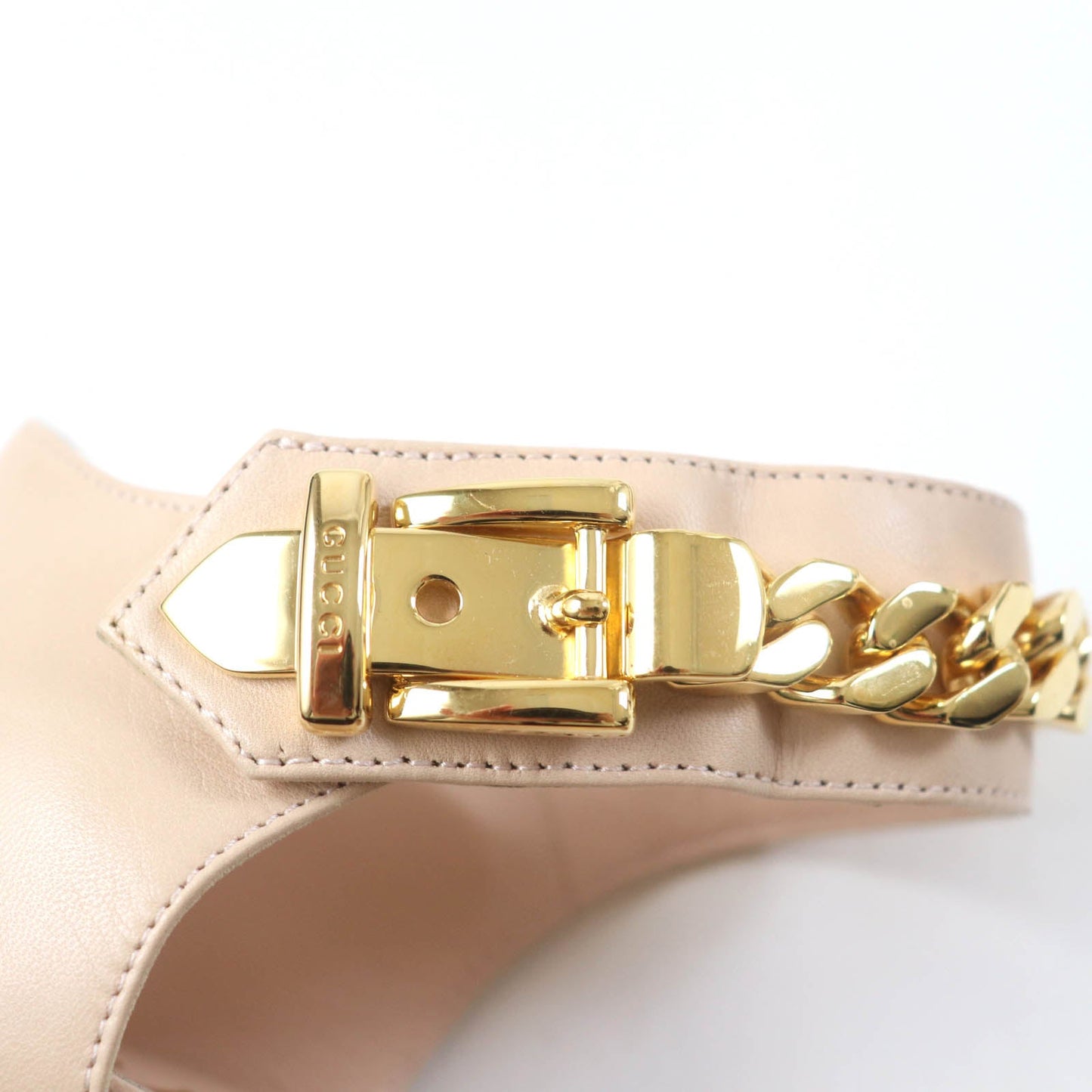 GUCCI pumps 626711 leather beige 36.5