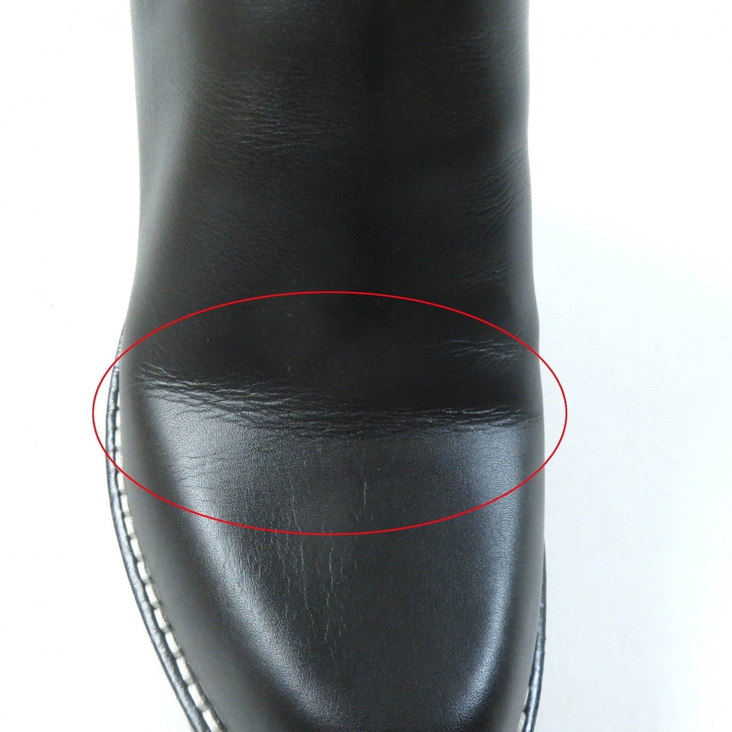 LOUIS VUITTON Ankle boots 1AABB7 leather Black brown Bobble Line 37