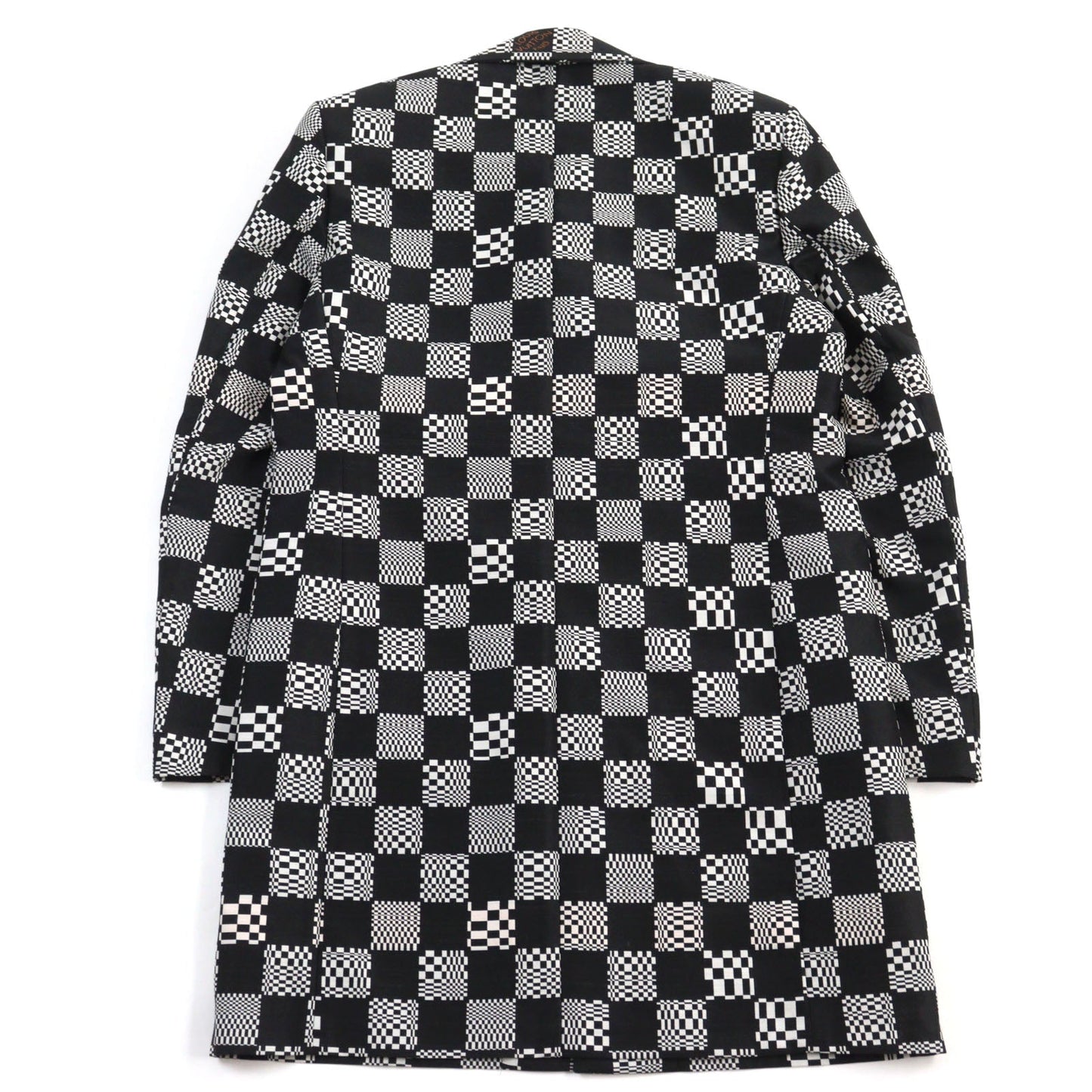 LOUIS VUITTON Chester coat HKC71W wool Black White 50
