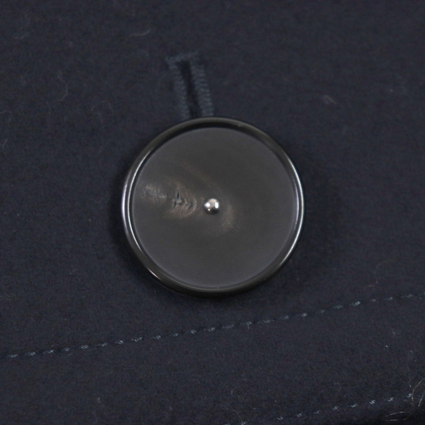 HERMES coat wool Dark navy 44
