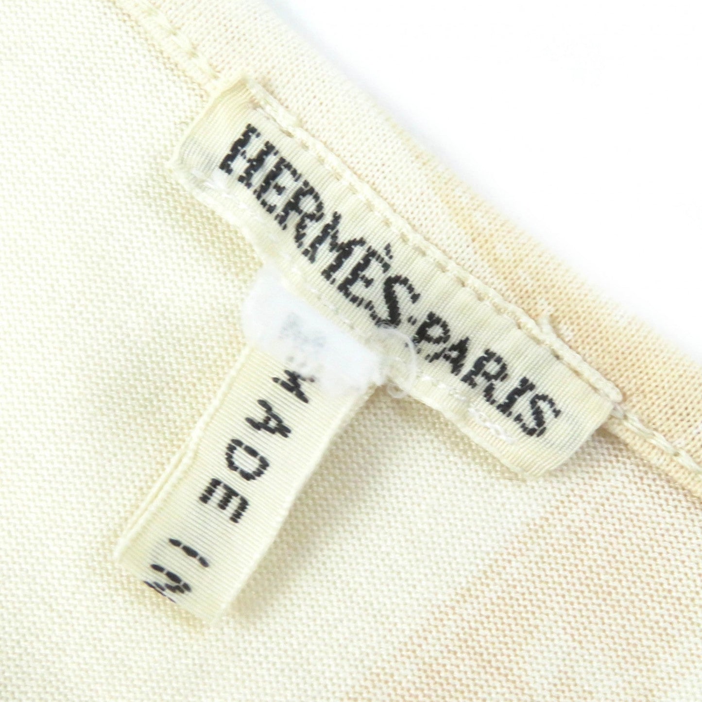 HERMES Long-sleeved T-shirt cotton beige M