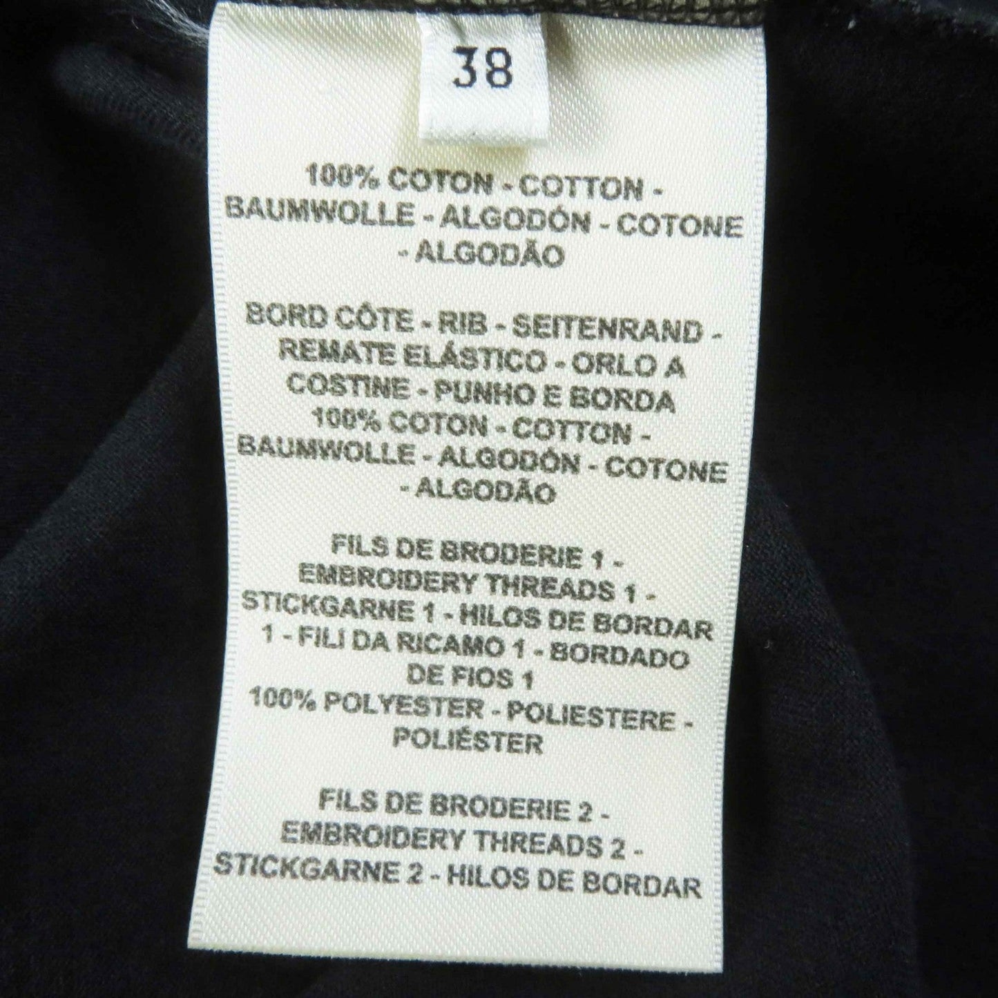 HERMES one piece 2H4512DU cotton black 38