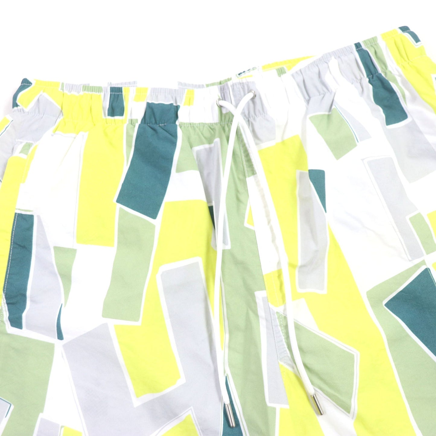 HERMES Shorts Nylon Yellow Green Multi S