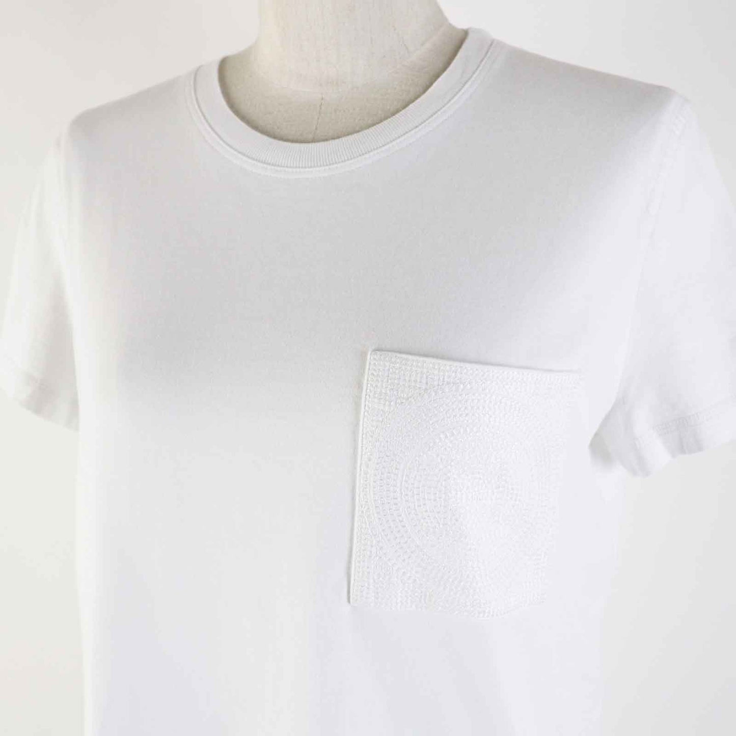 HERMES tops 3E4620DL cotton white 38