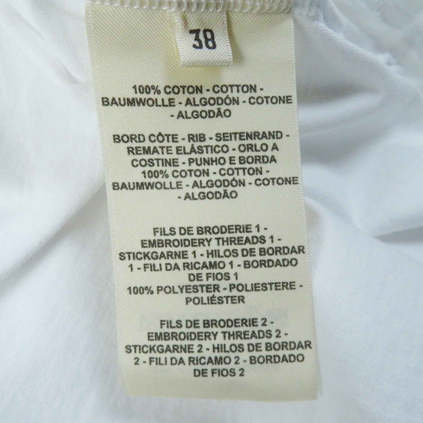 HERMES tops 3E4620DL cotton white 38