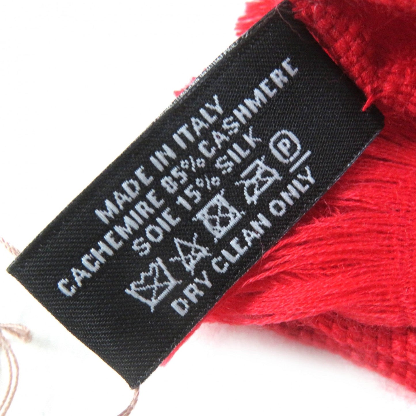 HERMES shawl 262223S cashmere Red Etol Bias H