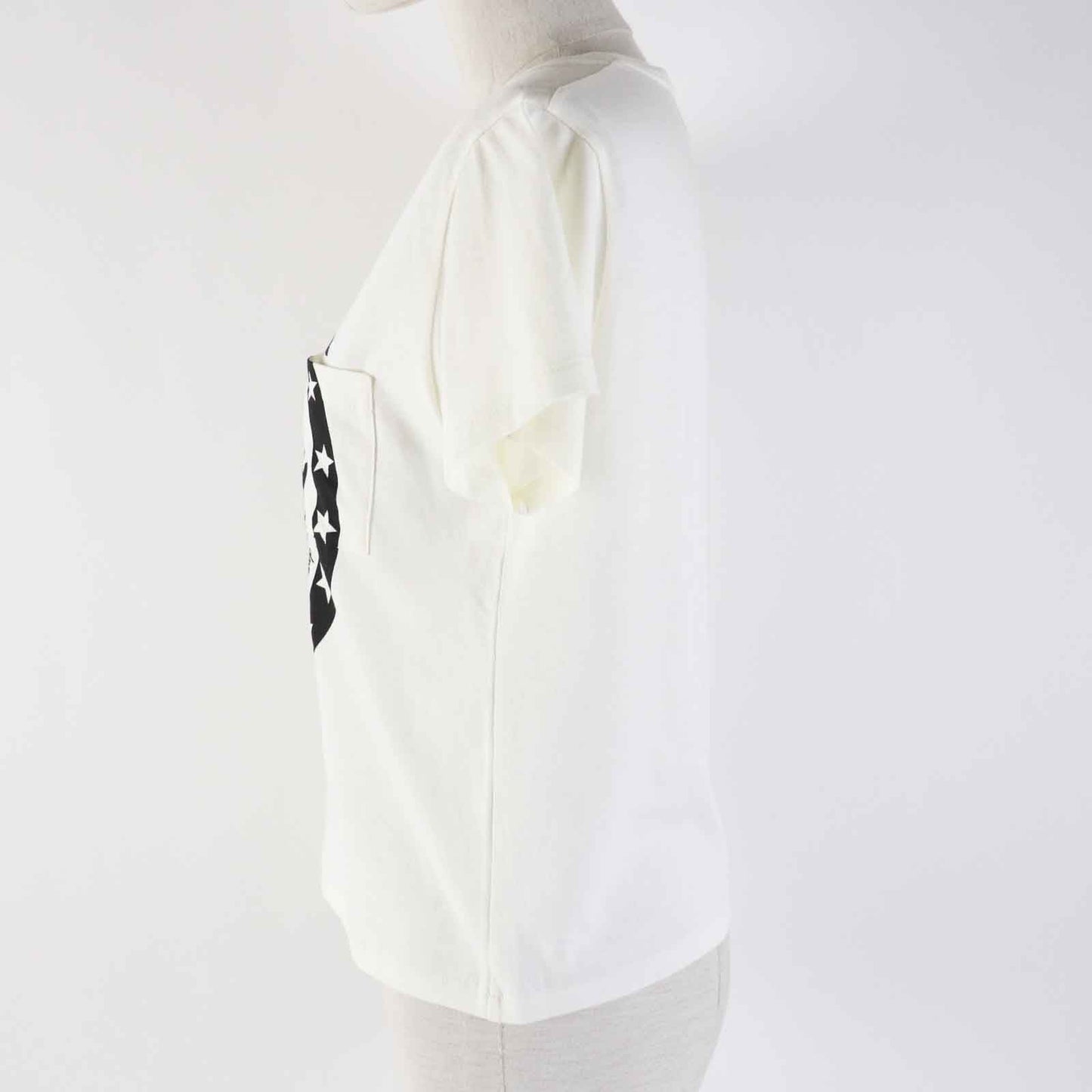 GUCCI Short sleeve T-shirt 644674 cotton Ivory black XS