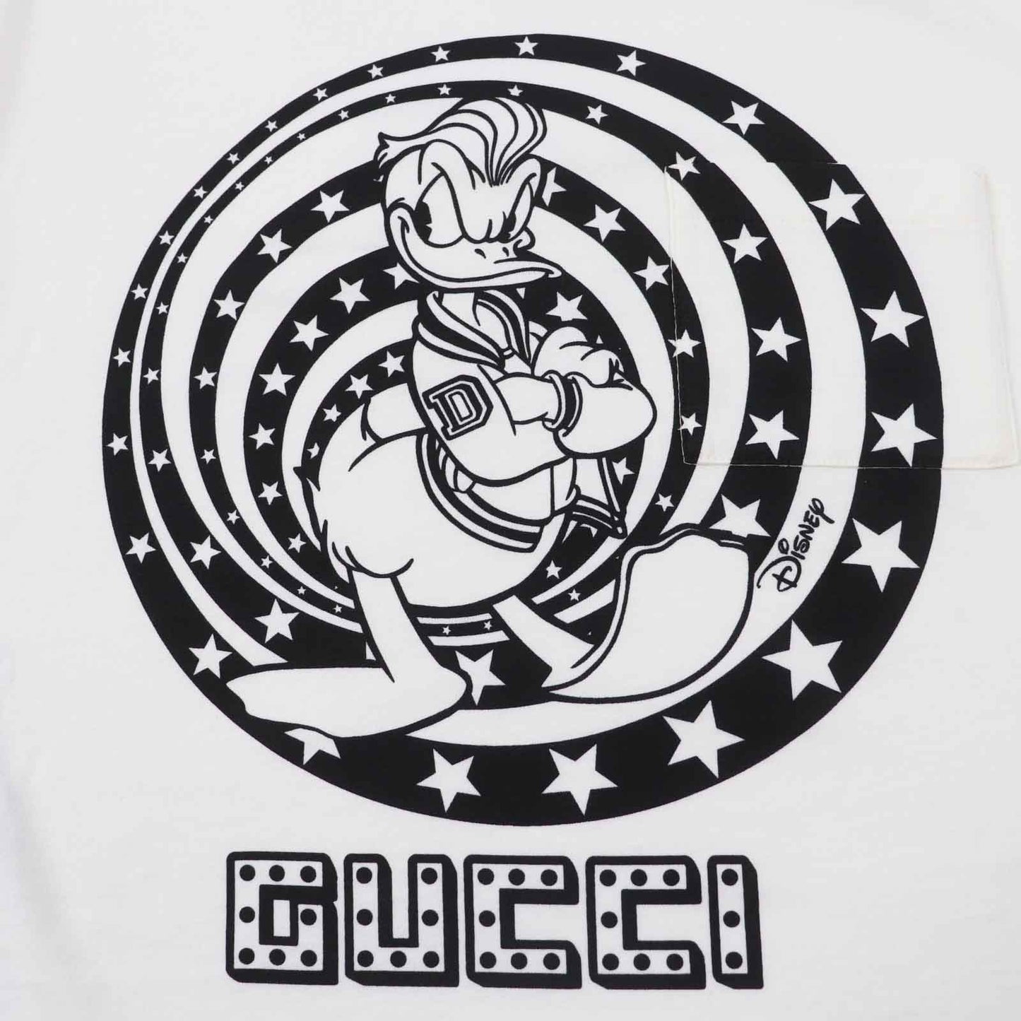 GUCCI Short sleeve T-shirt 644674 cotton Ivory black XS