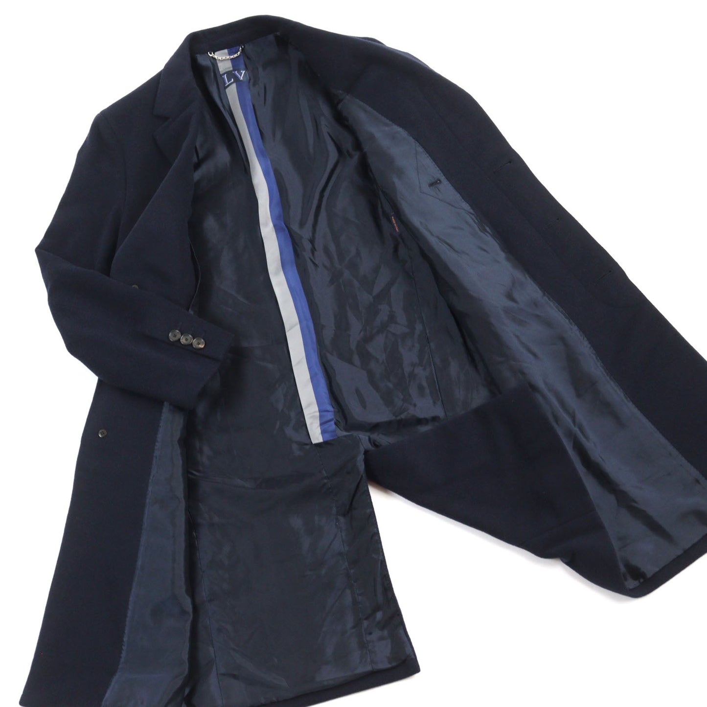 LOUIS VUITTON Chester coat HEC42E cashmere Navy 52