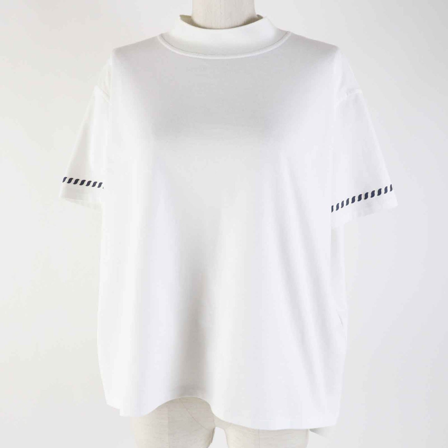 HERMES Short sleeve T-shirt 3E4621DL cotton white cartouche 36