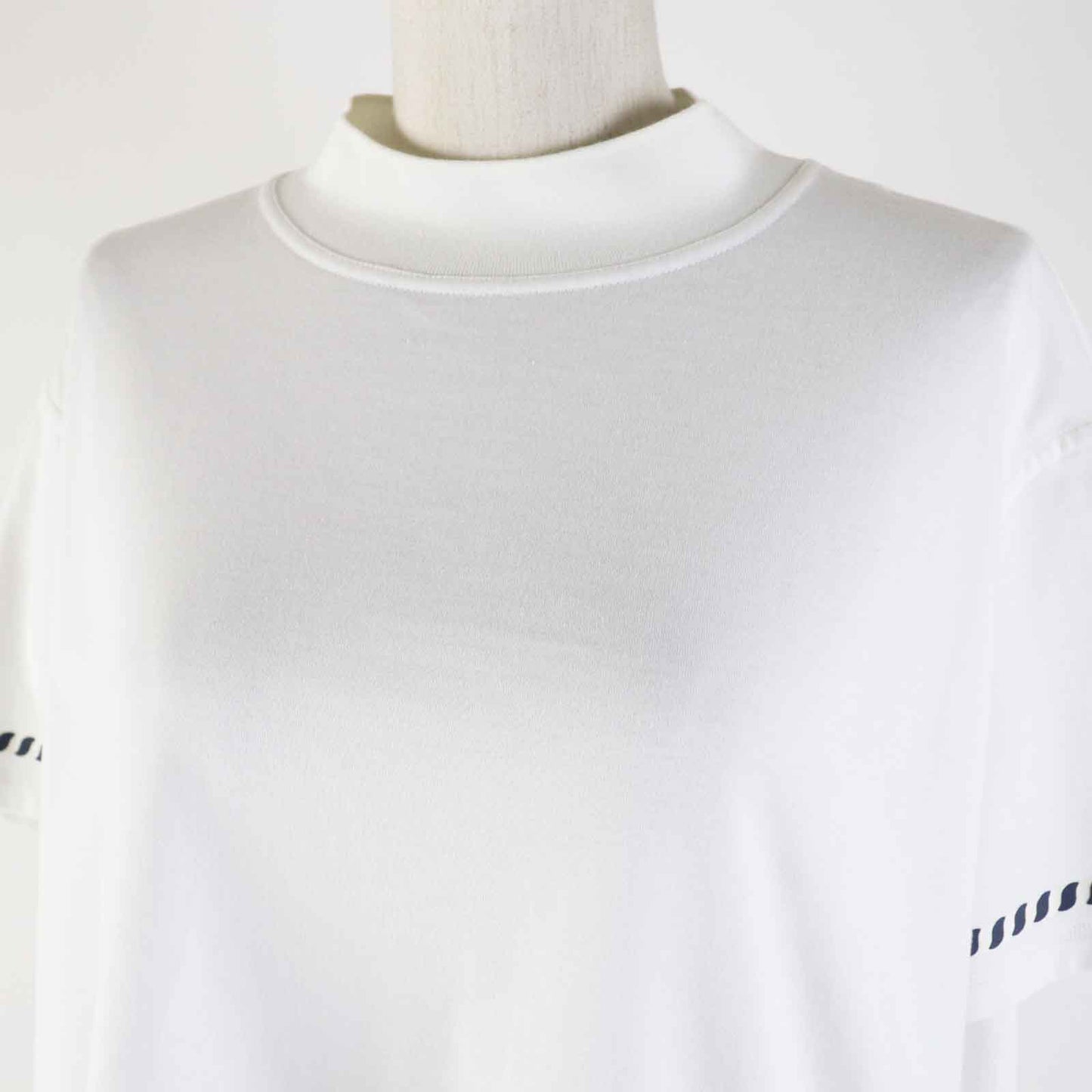 HERMES Short sleeve T-shirt 3E4621DL cotton white cartouche 36