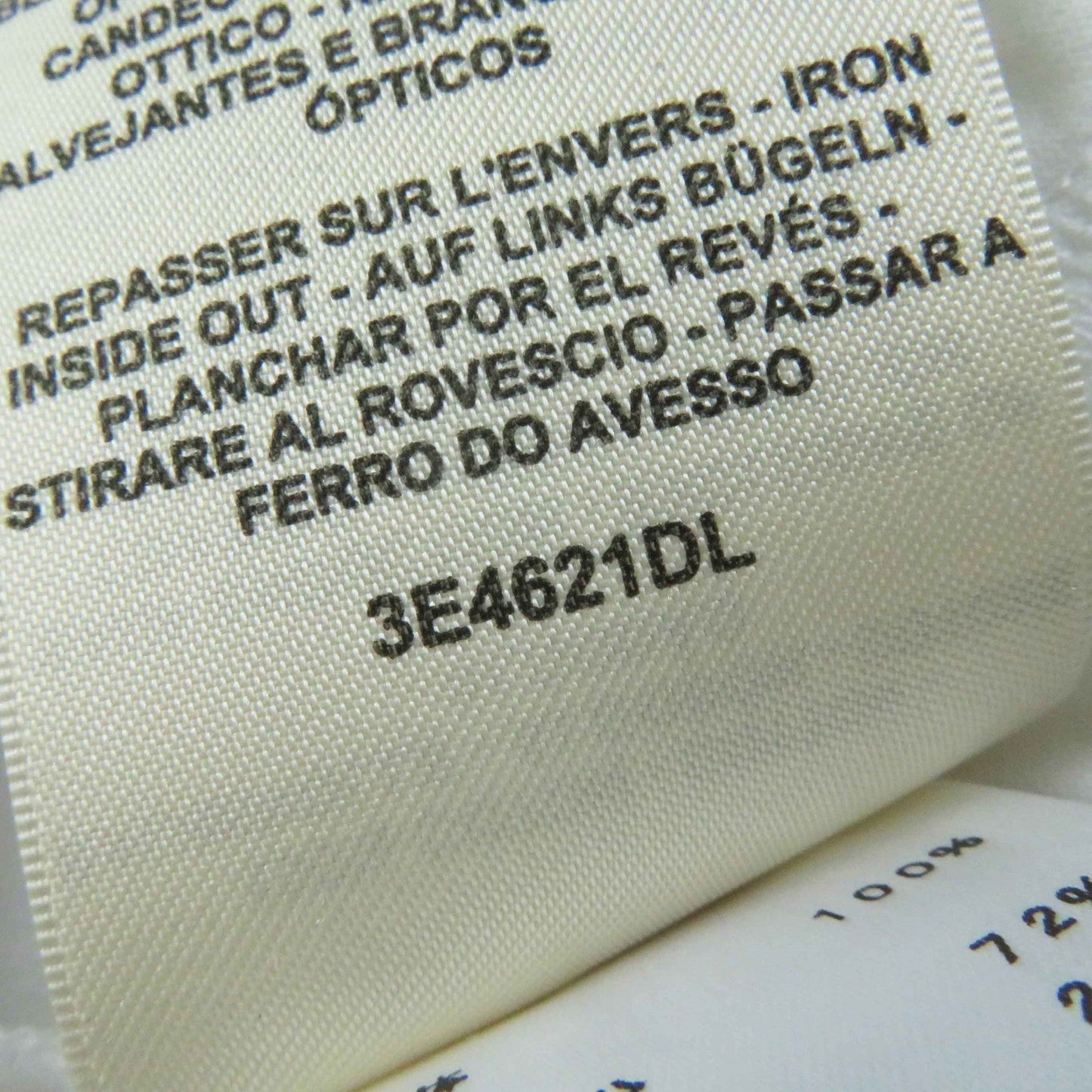HERMES Short sleeve T-shirt 3E4621DL cotton white cartouche 36