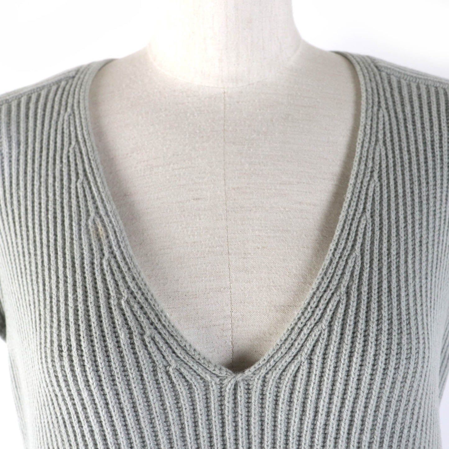 HERMES one piece wool gray 36