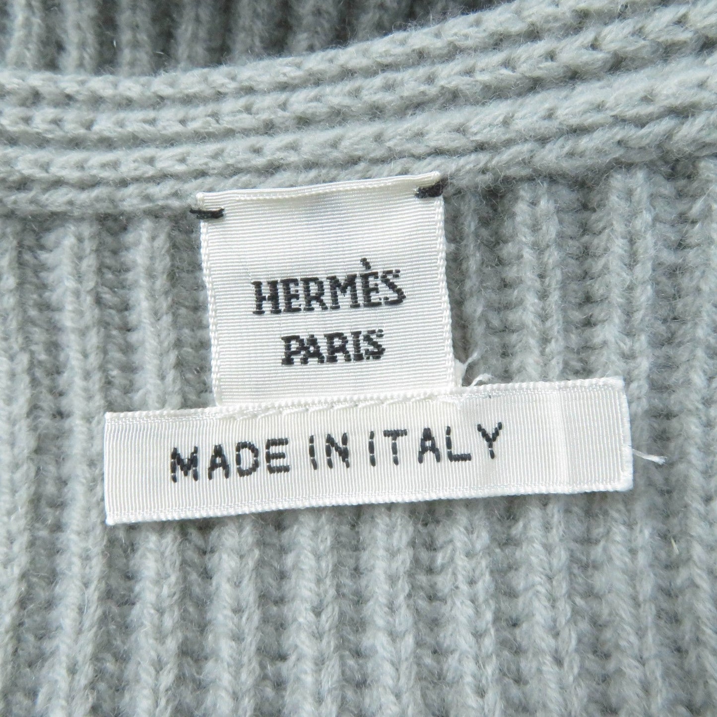HERMES one piece wool gray 36