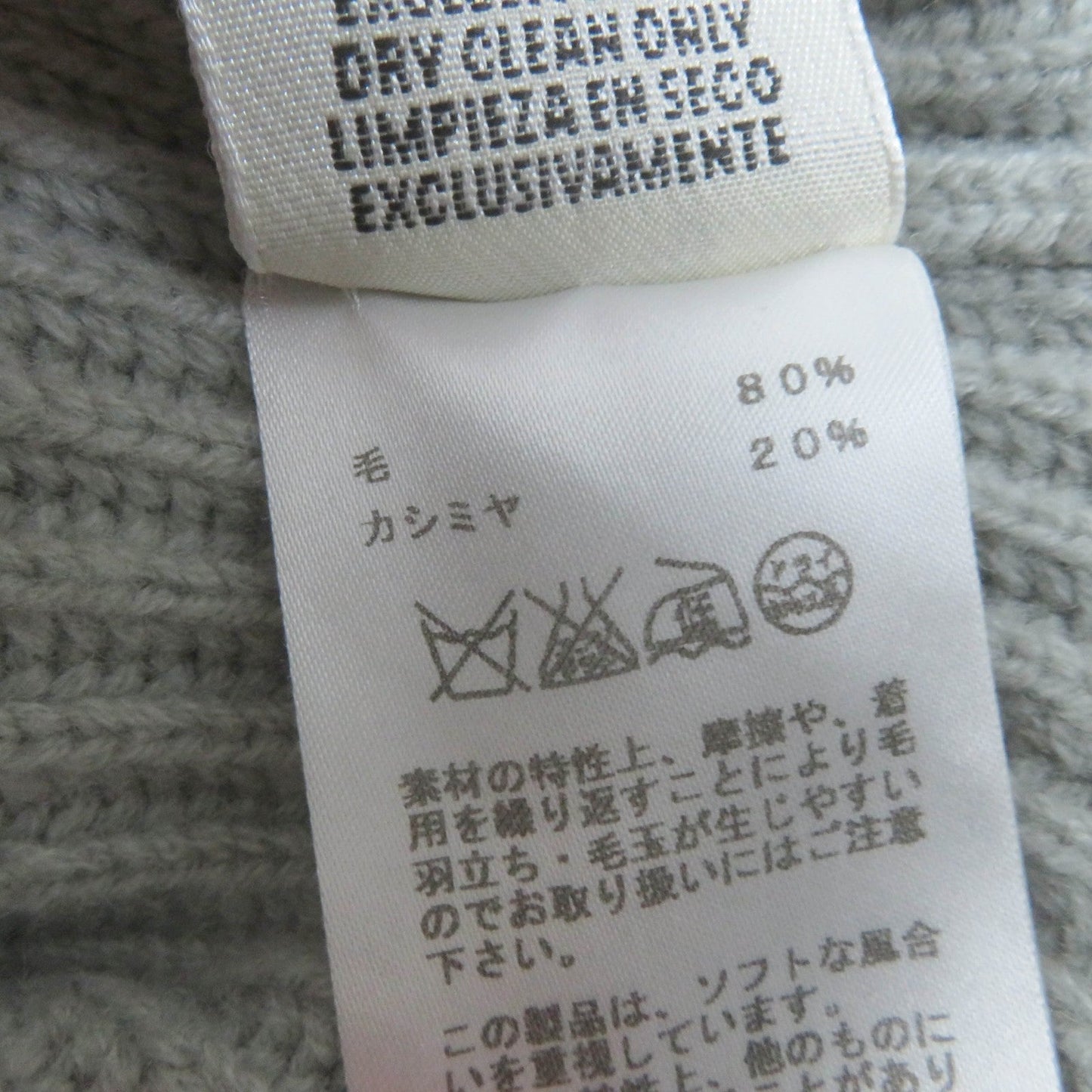 HERMES one piece wool gray 36