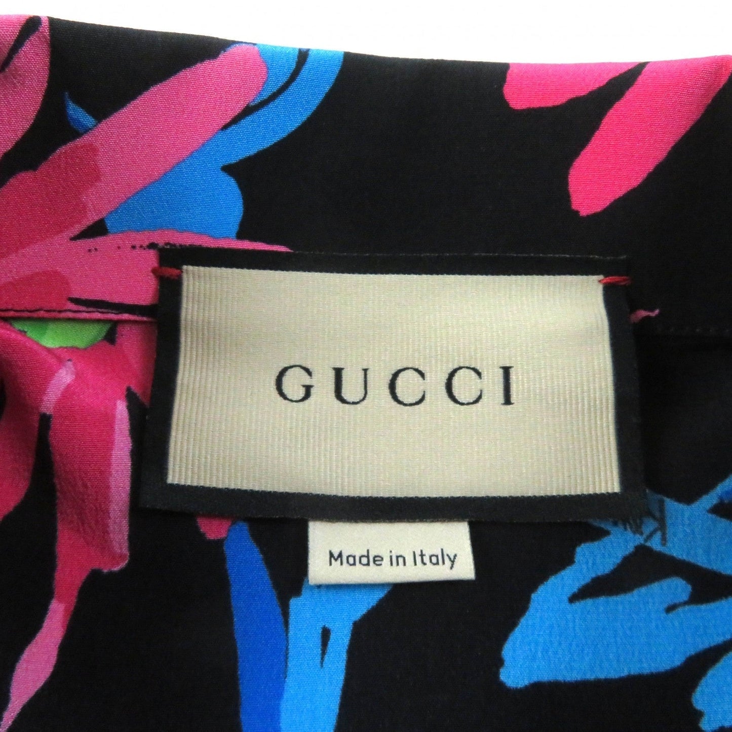 GUCCI Long sleeve shirt 643269 silk Multi 38