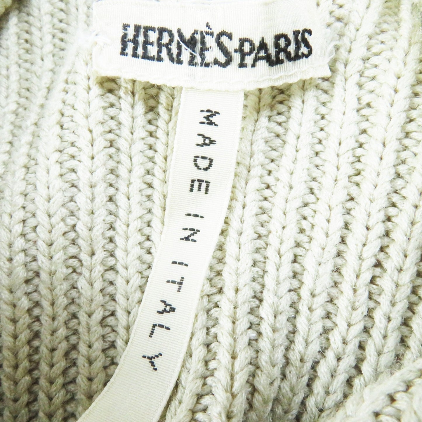 HERMES knit silk beige Margiela period