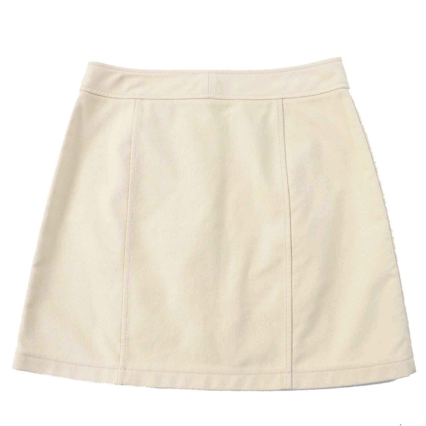 HERMES skirt cotton beige 38